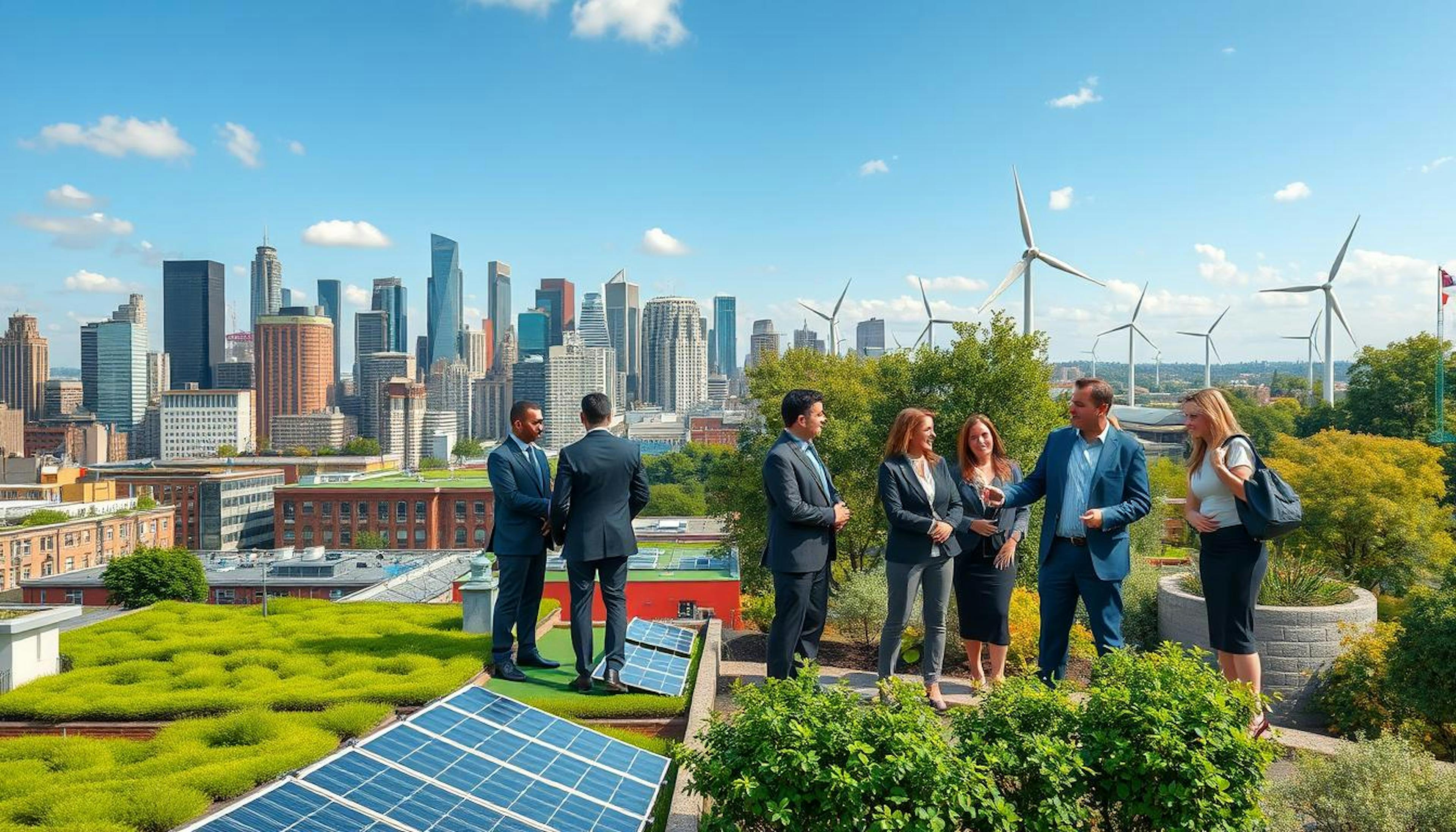 Businesses are playing a key role in the US's 2030 climate goals by investing in renewable energy, electric vehicles, and emissions reduction strategies, helping drive a low-carbon economy and offering a competitive advantage in the market.