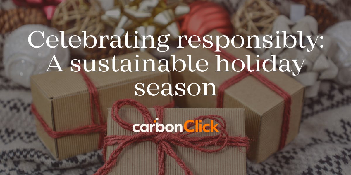 A sustainable holiday season article header image