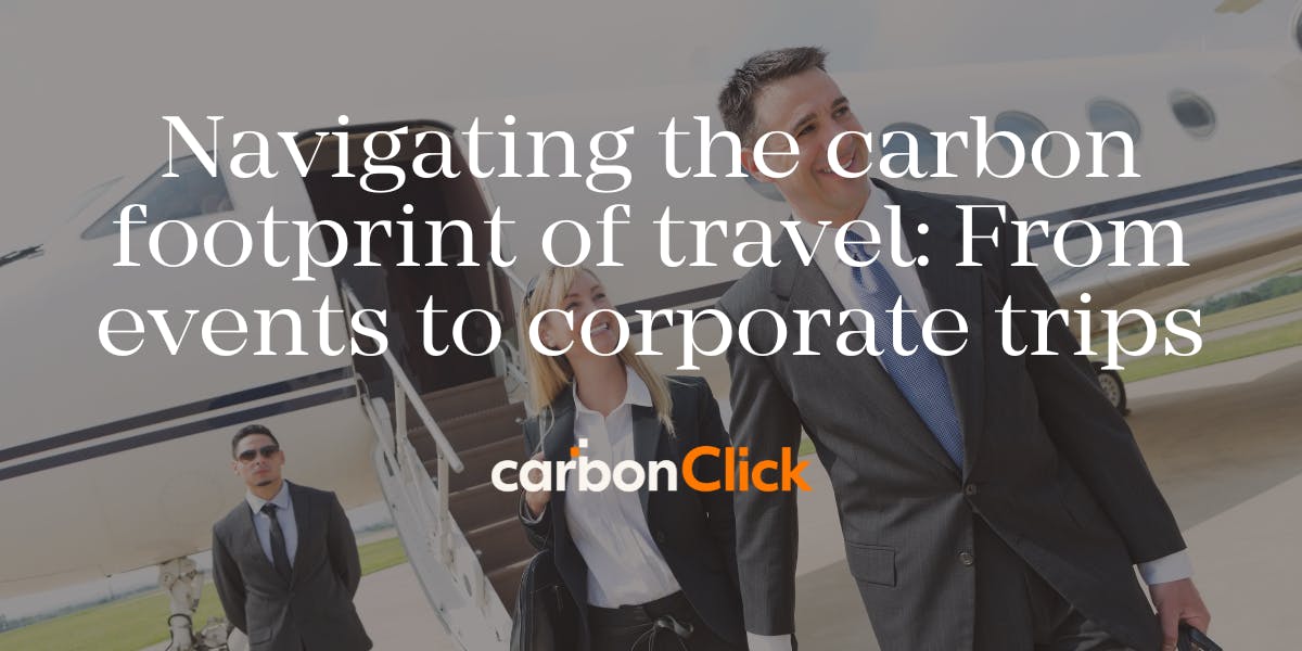 Carbon footprint of travel article image