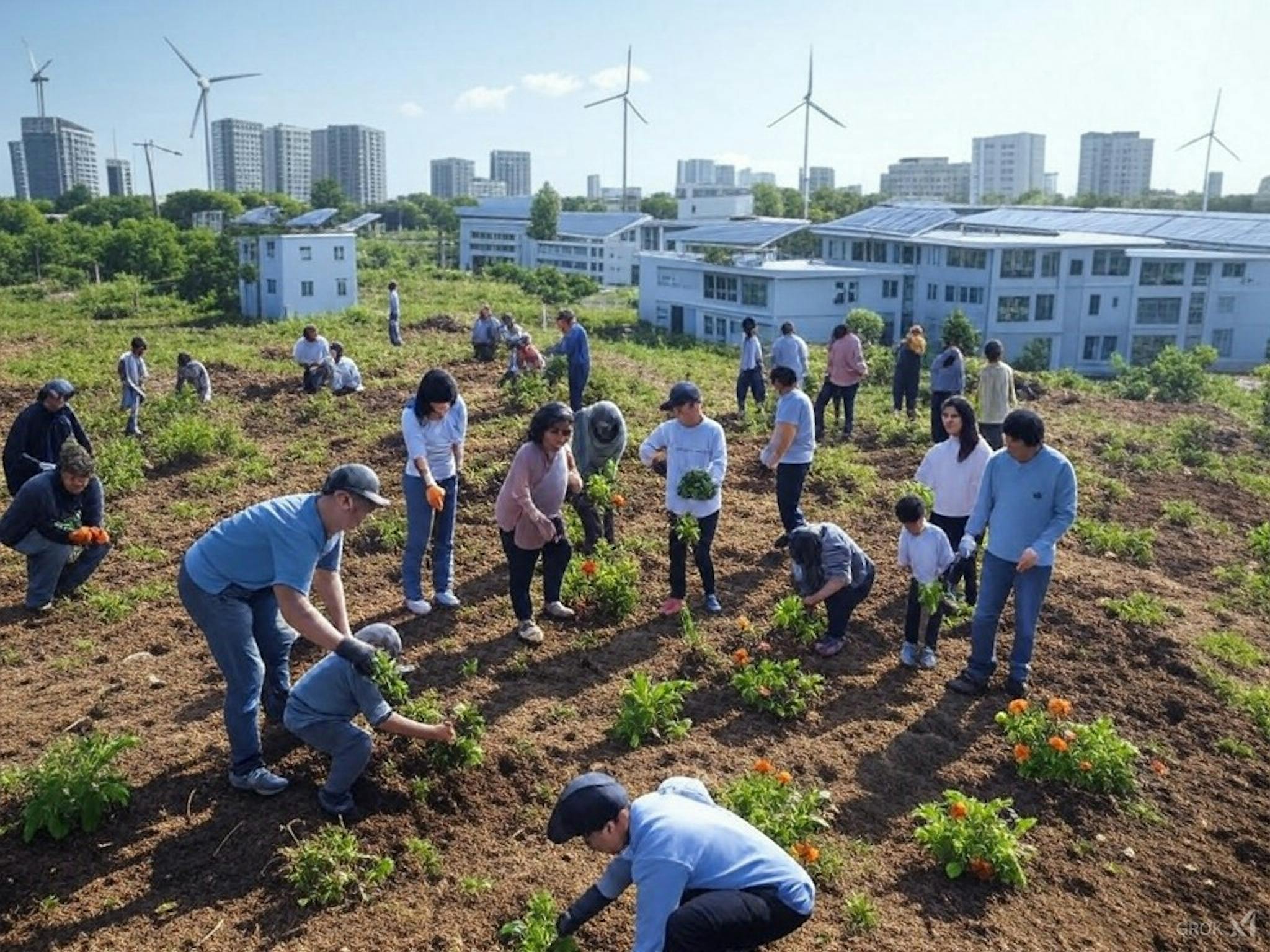 Community-led sustainability initiatives, renewable energy projects, and environmental education workshops promoting innovation, collective action, and solutions for a sustainable future.