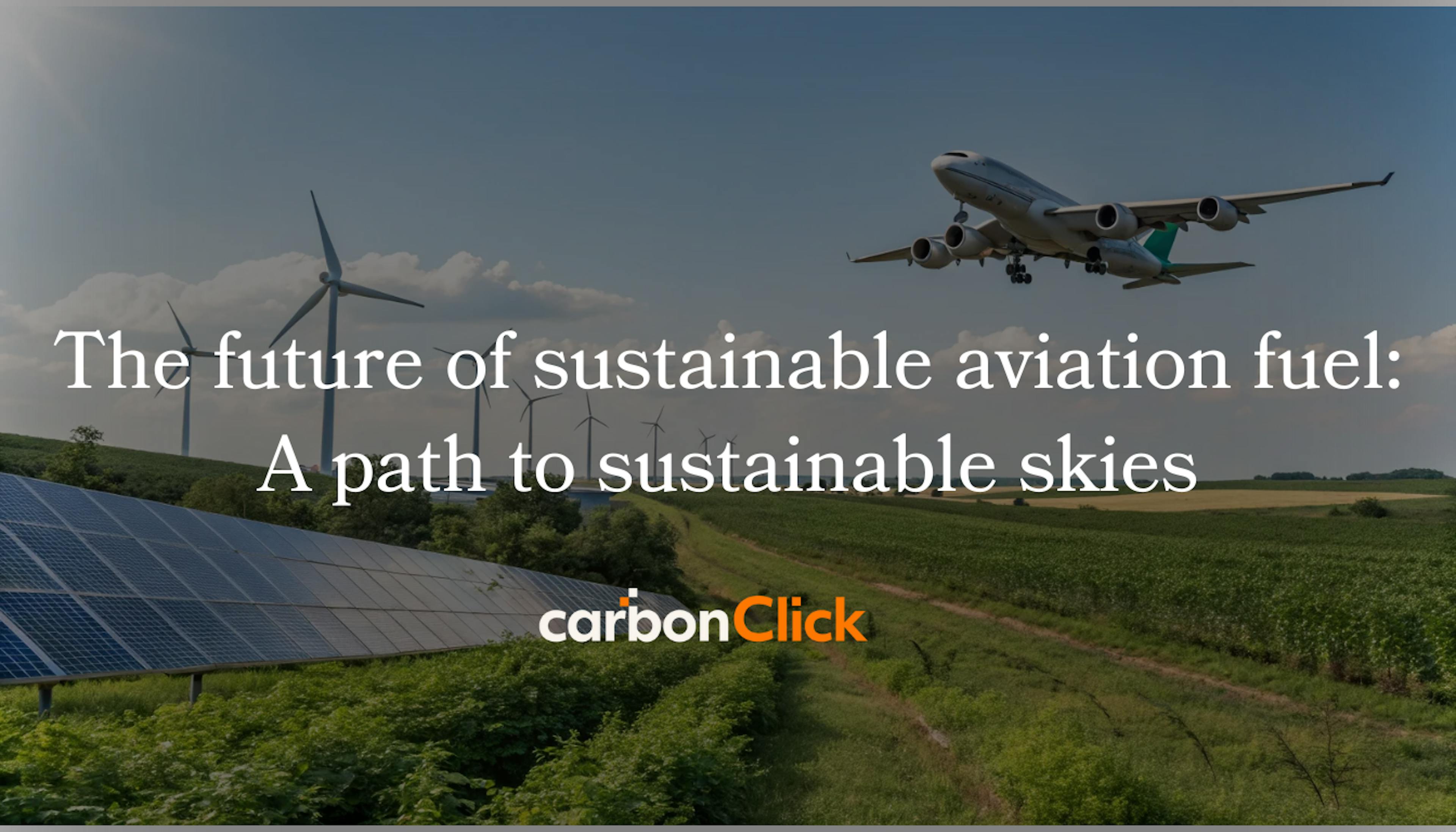 The future of sustainable aviation fuel: A path to sustainable skies.