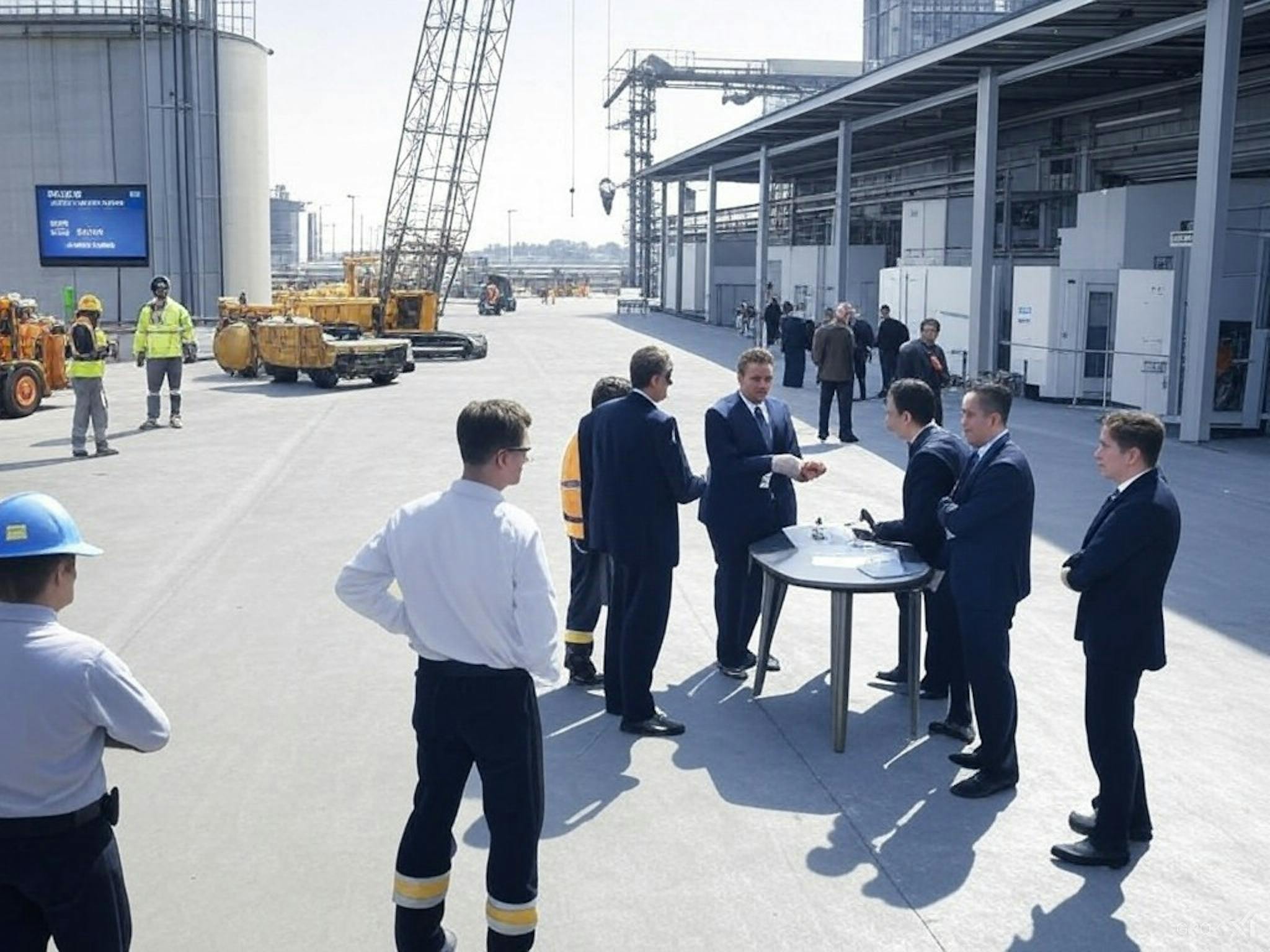 A depiction of Neste’s Rotterdam facility expansion, showcasing construction efforts and technological advancements in SAF production.