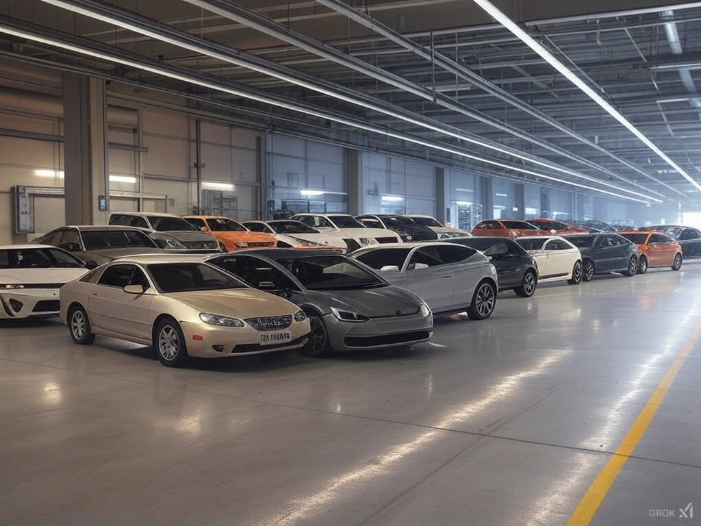 An automotive company's journey from imitation to innovation, leading to original and advanced vehicle designs.