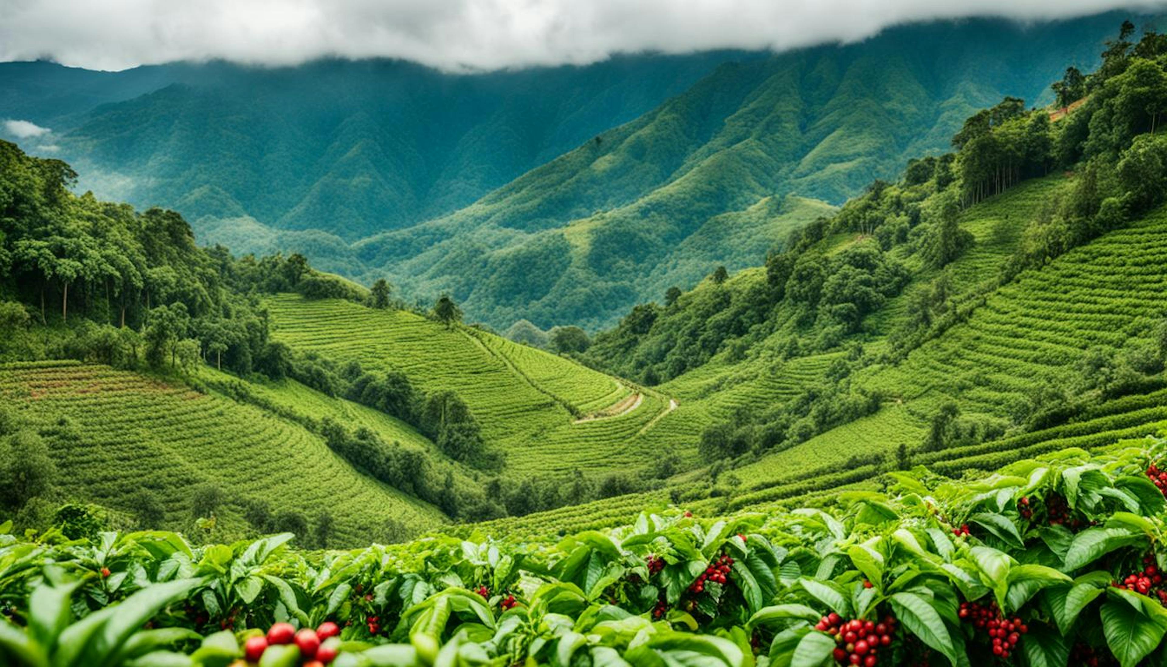 Overview of sustainable coffee growing practices, including agroforestry, integrated pest management, and reduced emissions.