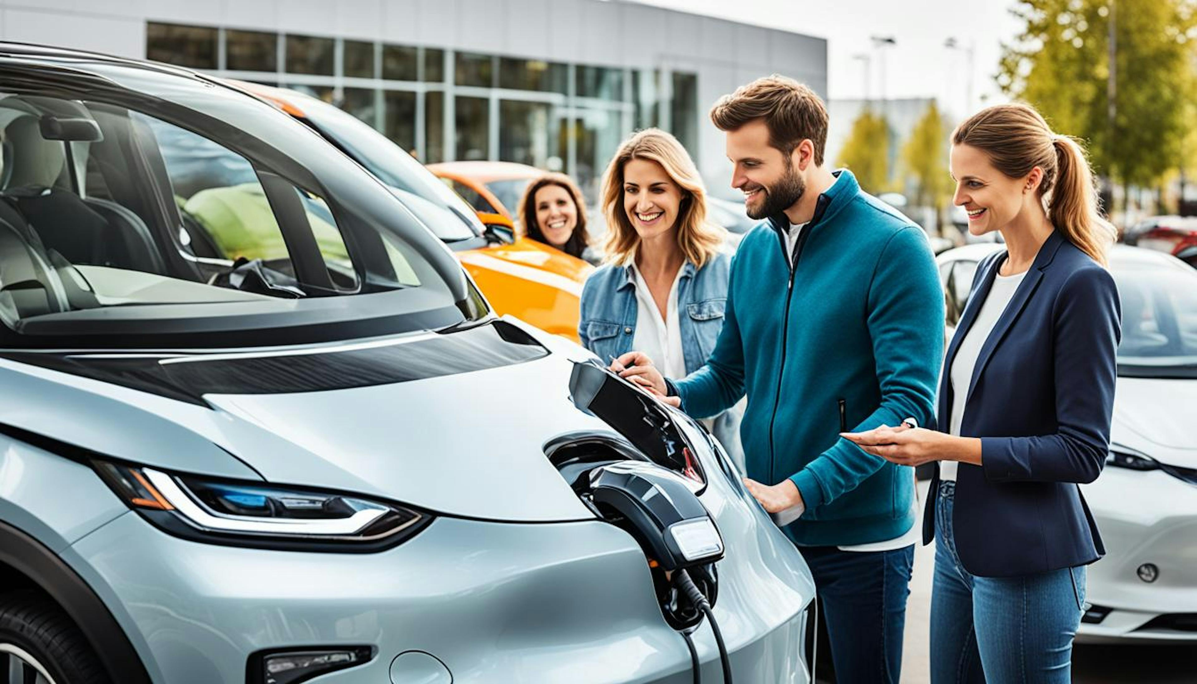 Public perception of electric vehicles, including consumer interest, market trends, infrastructure concerns, and misconceptions