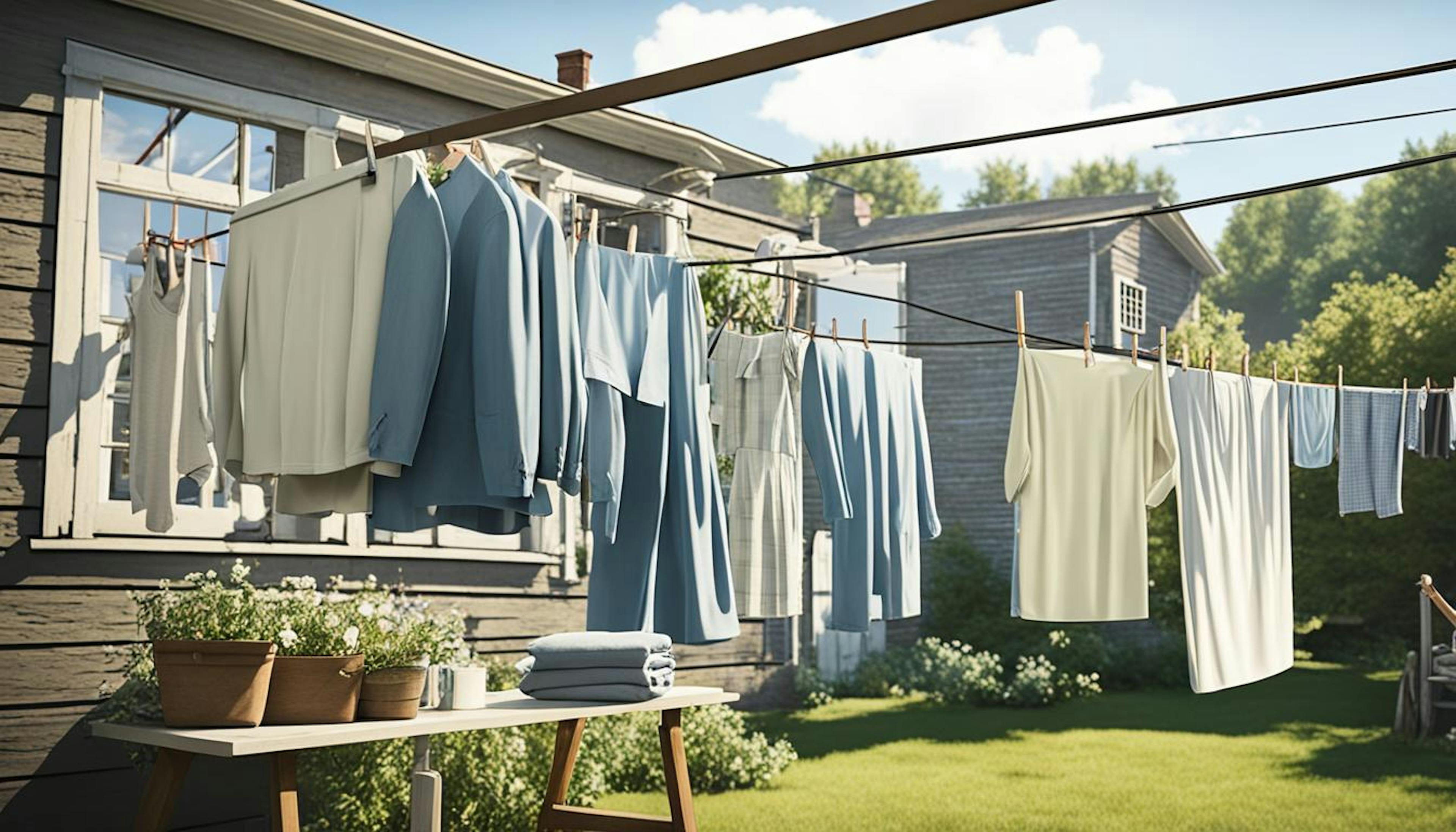 Historical progression of clothes dryers from outdoor lines to early electric models highlighting advancements and energy concerns.