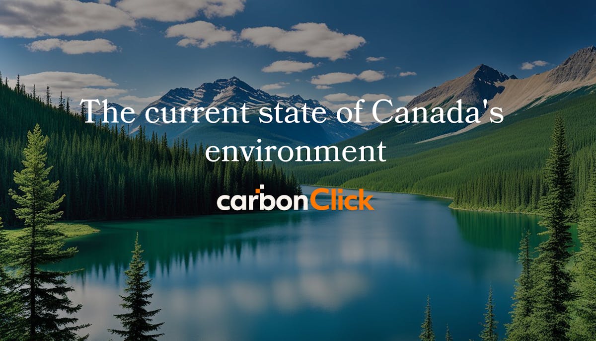 A summary of Canada's environmental challenges and efforts, highlighting the mining industry's impact, increasing carbon emissions from oil sands, and investments in clean energy.