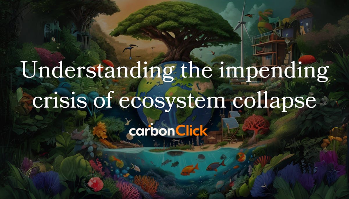 Ecosystem collapse: interconnected challenges of climate change, biodiversity loss, and economic systems demand urgent global action for a sustainable future.