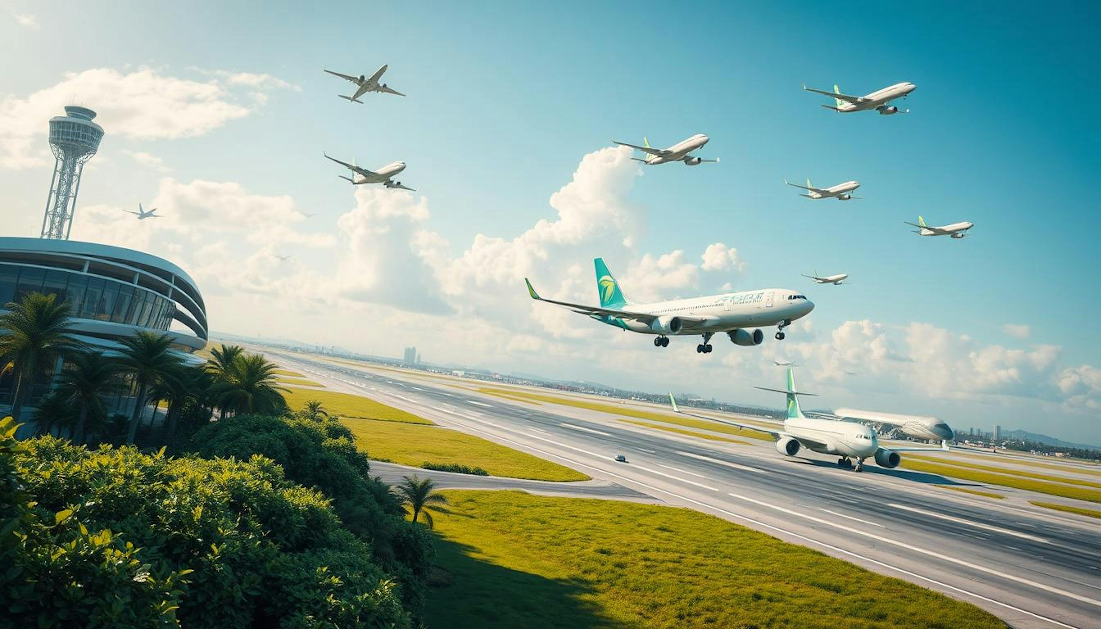 "Aviation’s commitment to reaching net-zero emissions by 2050, supported by investments in sustainable aviation fuels, low-emission propellants, and advanced aircraft technology."