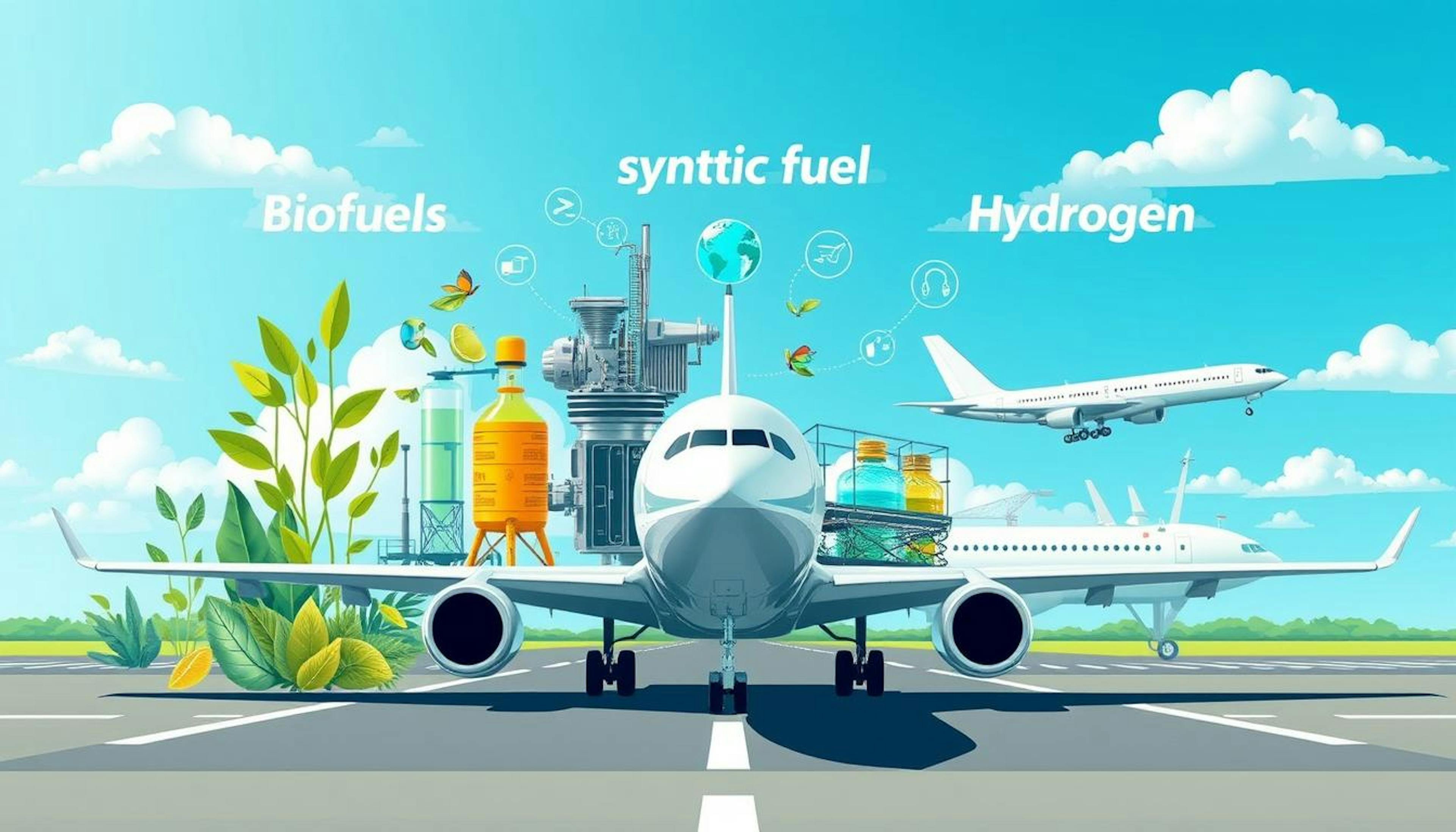 various types of sustainable aviation fuel (SAF), including ATJ, CH-SK, and HC-HEFA, and their production processes.