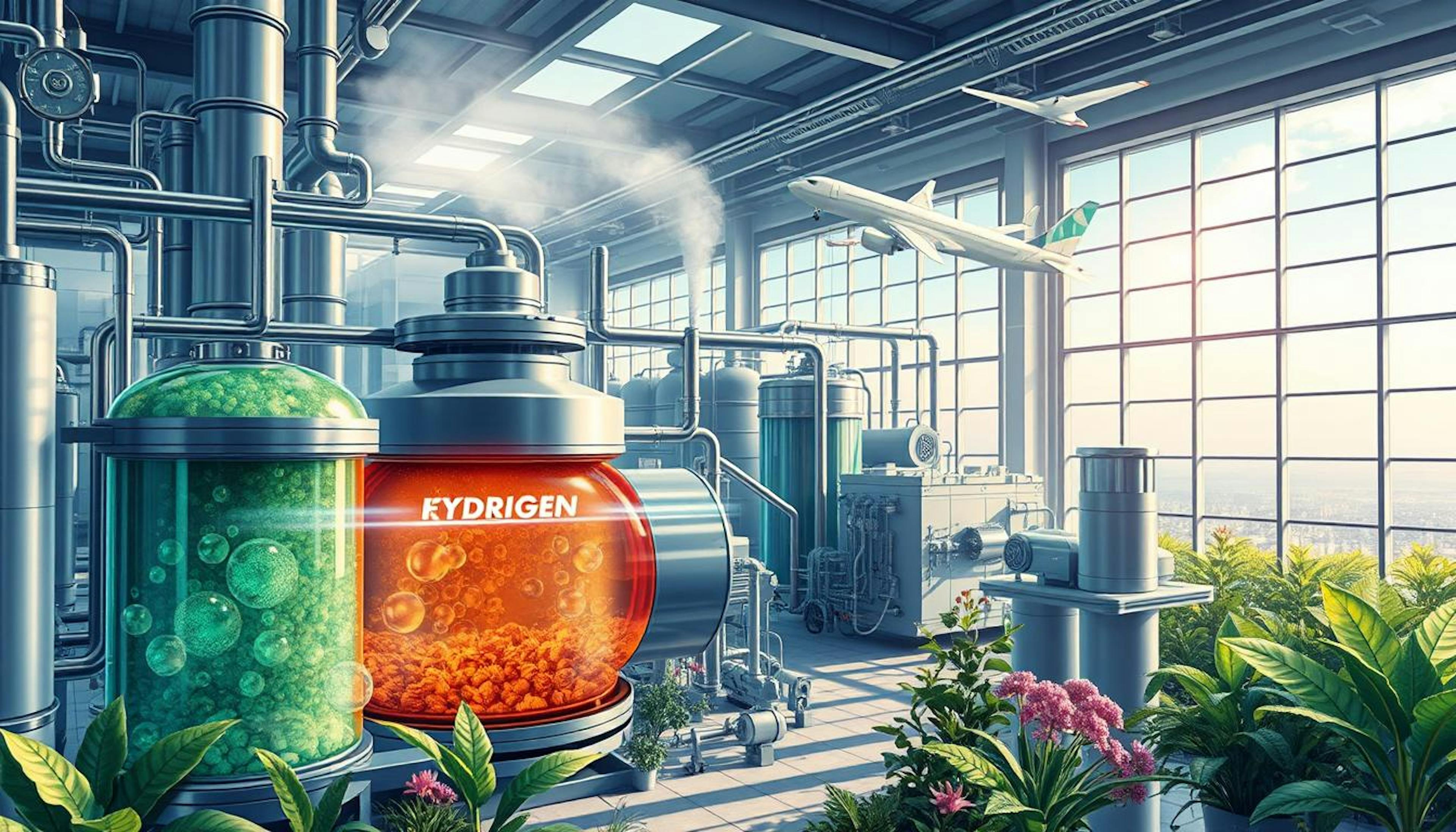 Image illustrating the Catalytic Hydrothermolysis Synthesised Kerosene (CH-SK) and Hydrocarbon-Hydroprocessed Esters and Fatty Acids (HC-HEFA) methods for producing sustainable aviation fuel (SAF).