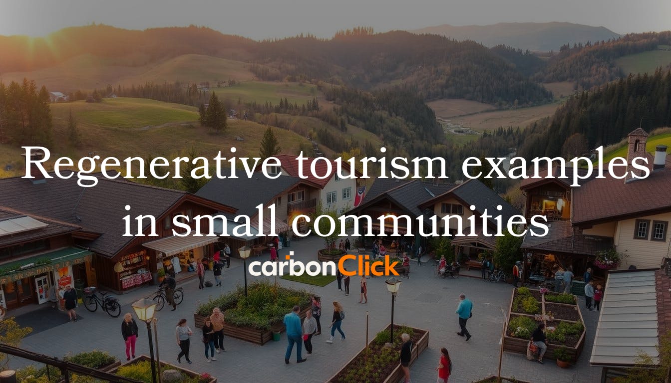 Regenerative tourism examples in small communities