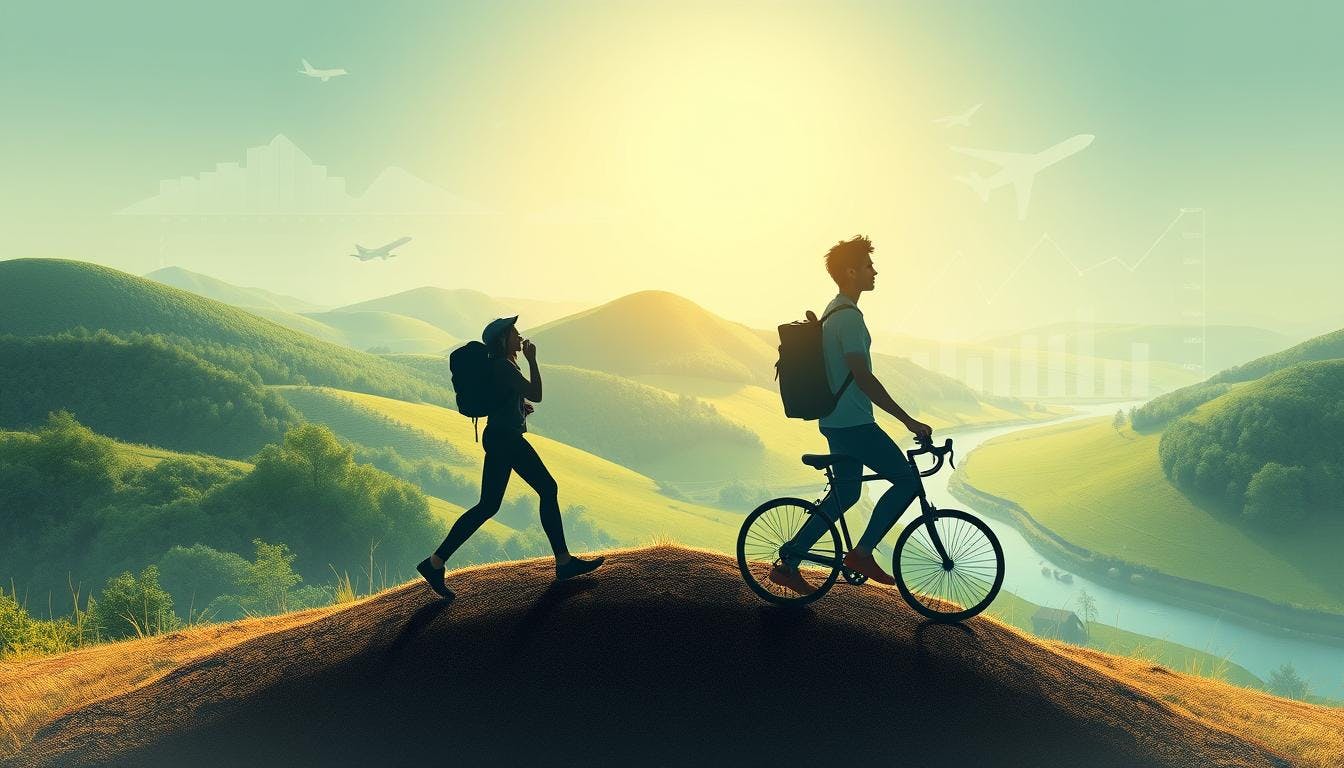 Staying longer in one place and choosing low-impact transport like trains helps cut emissions and support local communities.