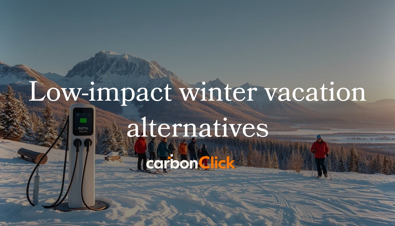 Low-impact winter vacation alternatives