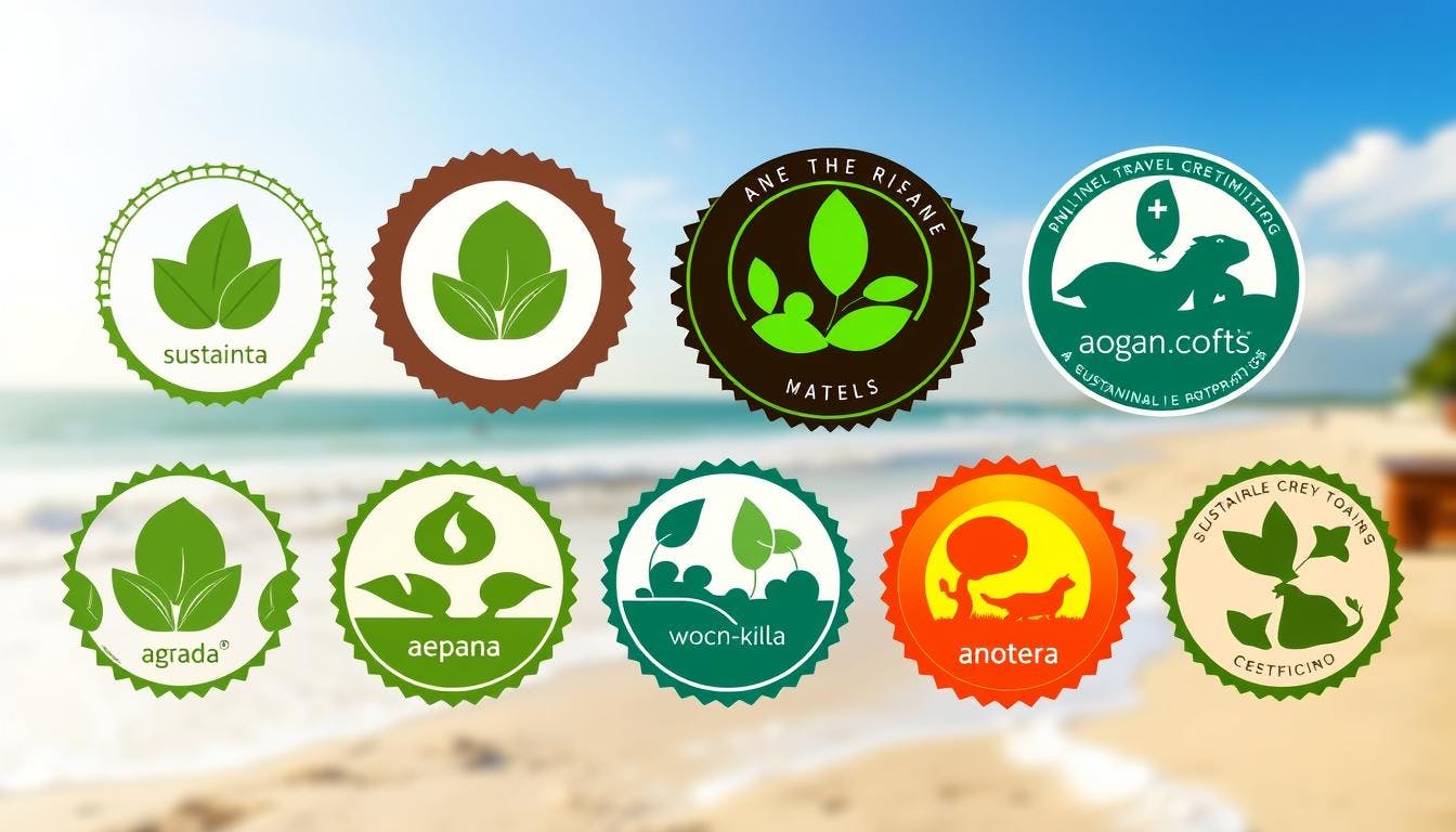 Sustainable travel badges on Agoda