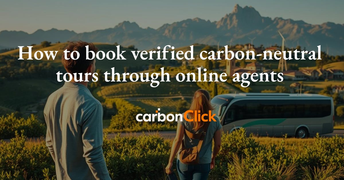 Carbon-neutral tours through online agents