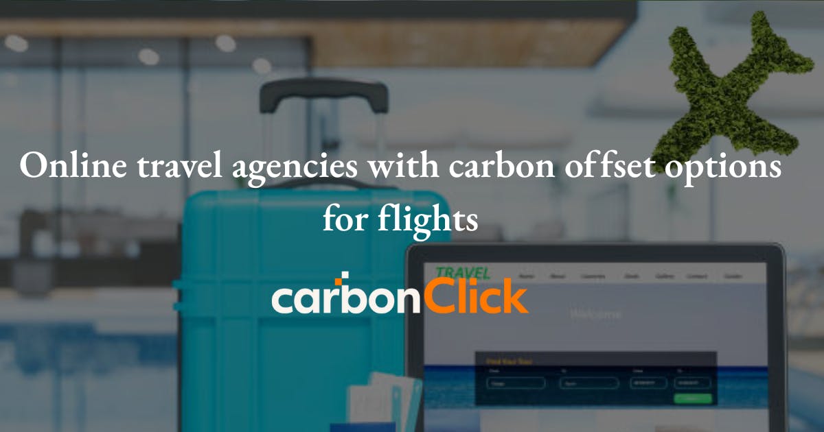 Online travel agencies with carbon offset options for flights