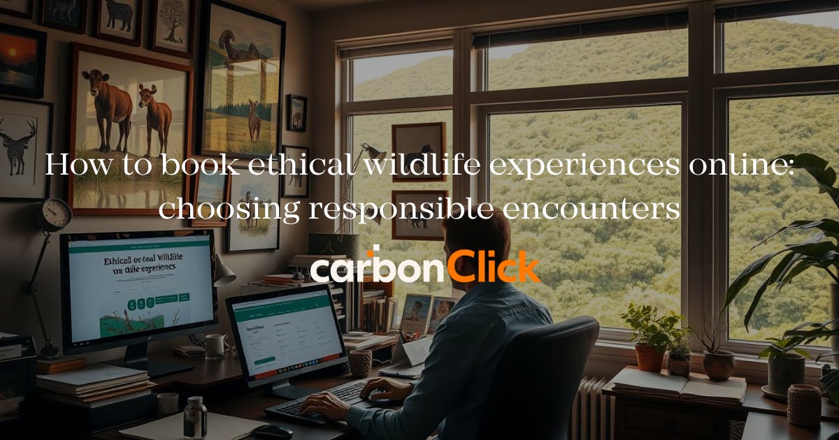How to book sustainable wildlife experiences online: choosing responsible encounters