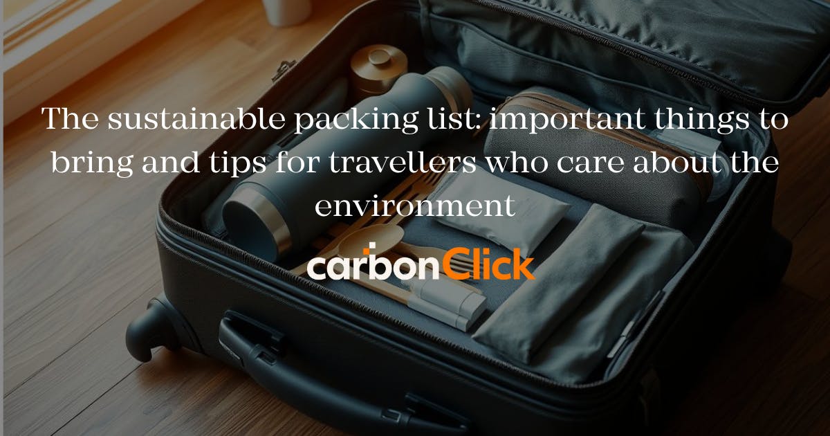 The sustainable packing list: important things to bring and tips for travellers who care about the environment