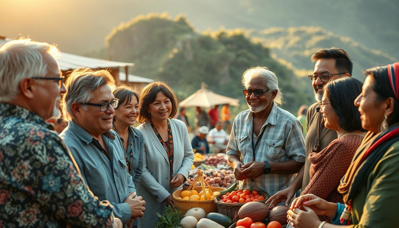 Tourist interactions in community setting