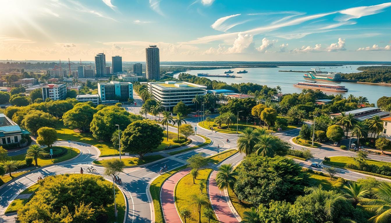 Overview of a green vegetation.