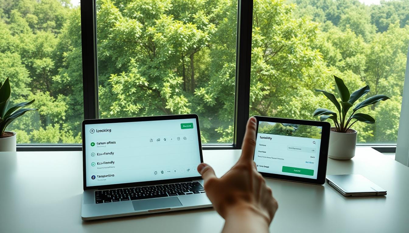 Sustainable travel booking