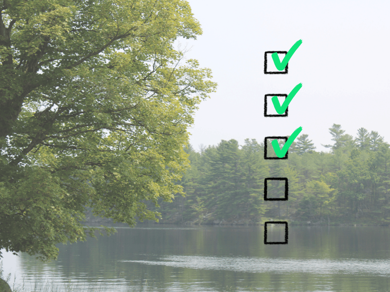 Checklist of steps for businesses to share climate impact