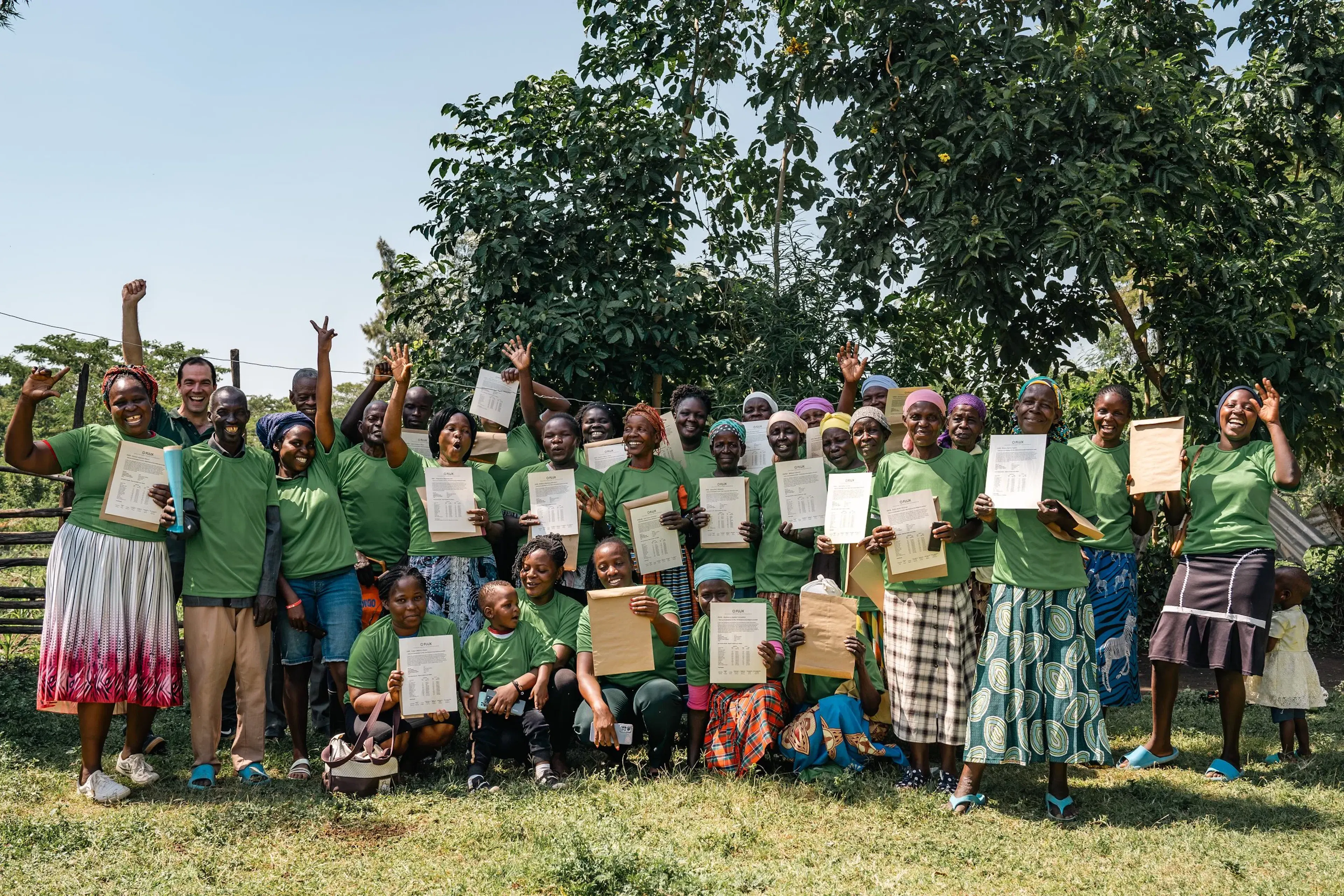 Carbon removal Kenya doing a community engagement event