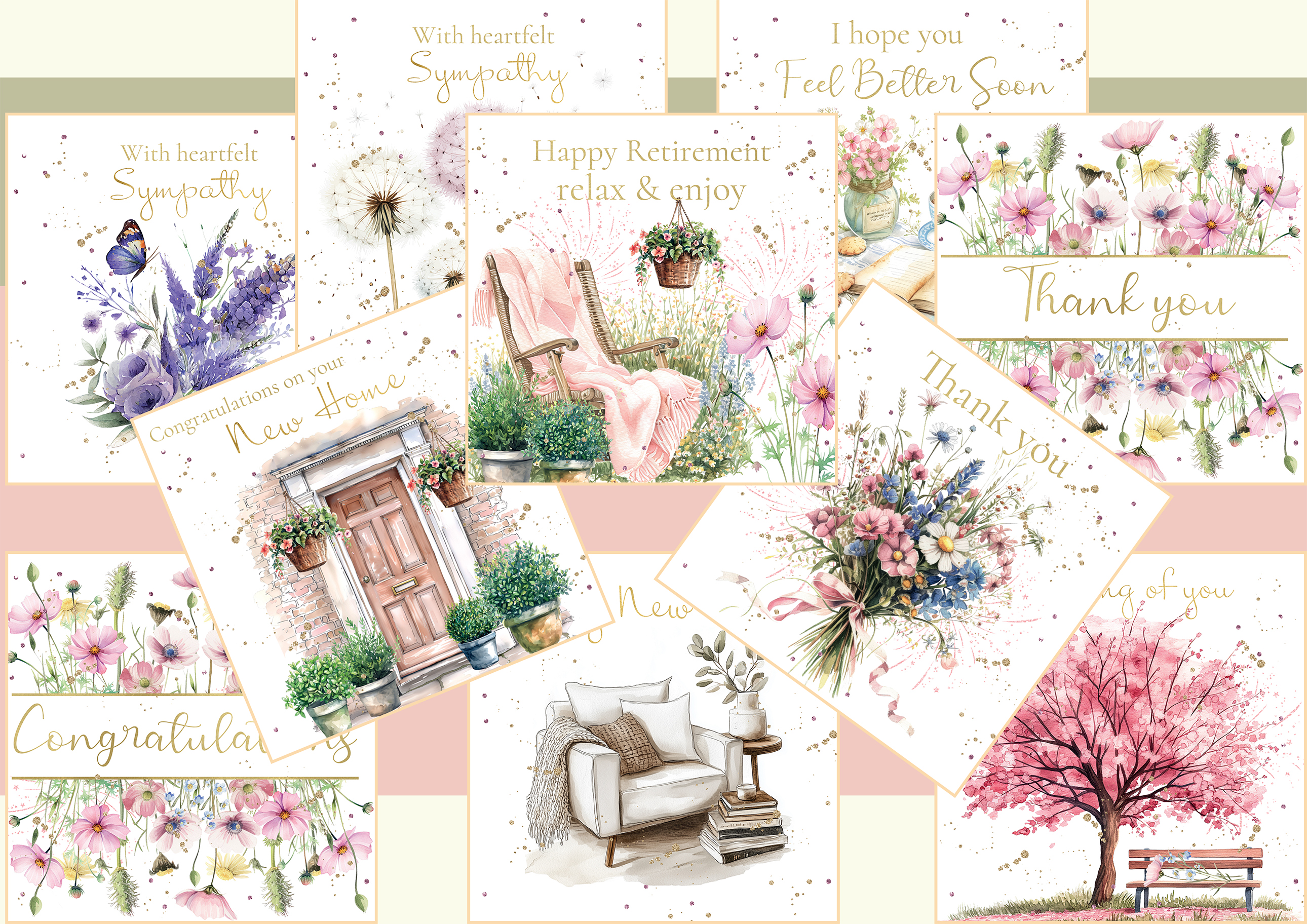 Rush Design Occasion Greeting Cards