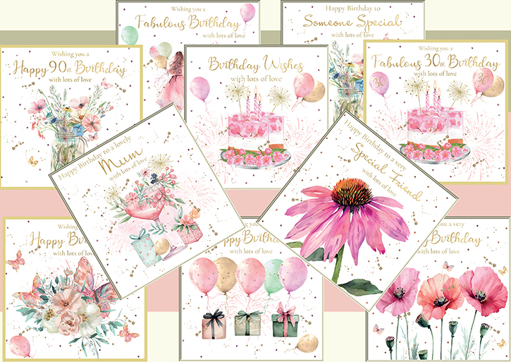 Rush Design Birthday Collection Greeting Cards