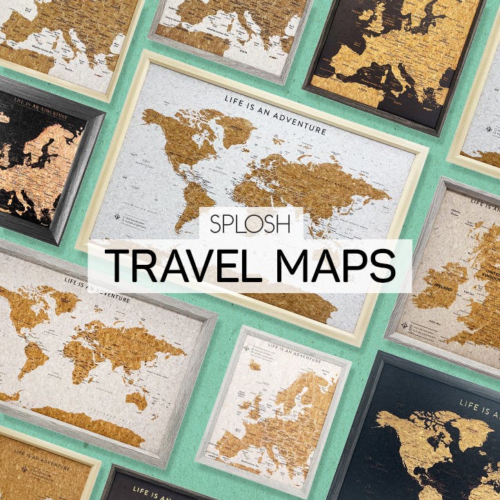 Cardgains Splosh Travel Maps