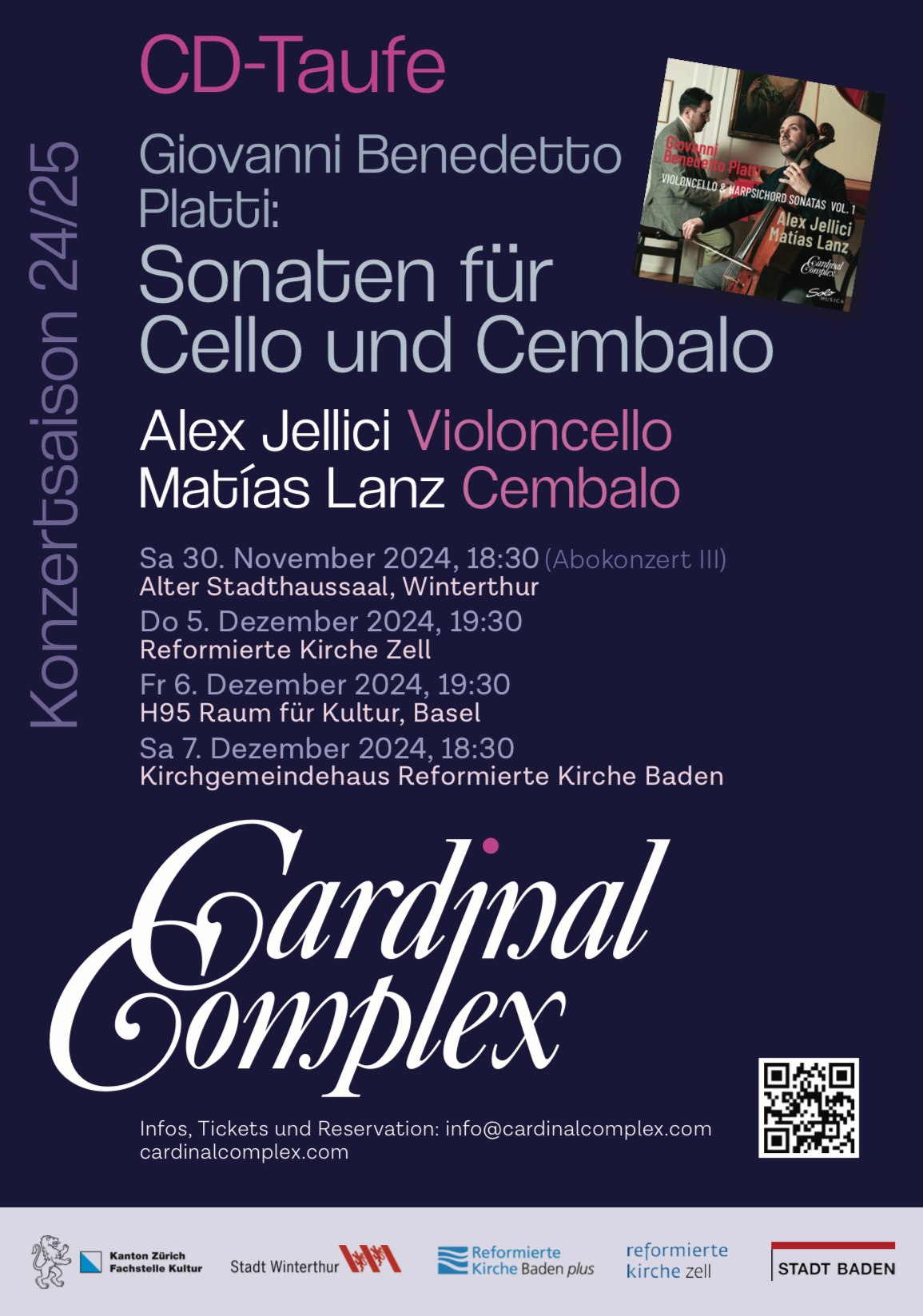 CD-Taufe Konzerte: Giovanni Benedetto Platti Vol. I