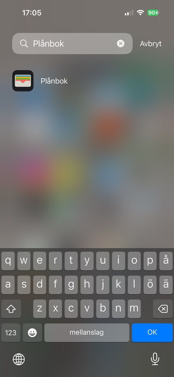 Plånboksappen i iPhone