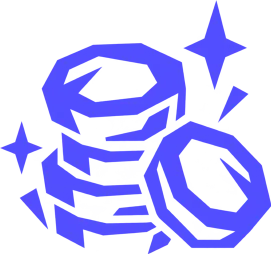 Blue coins