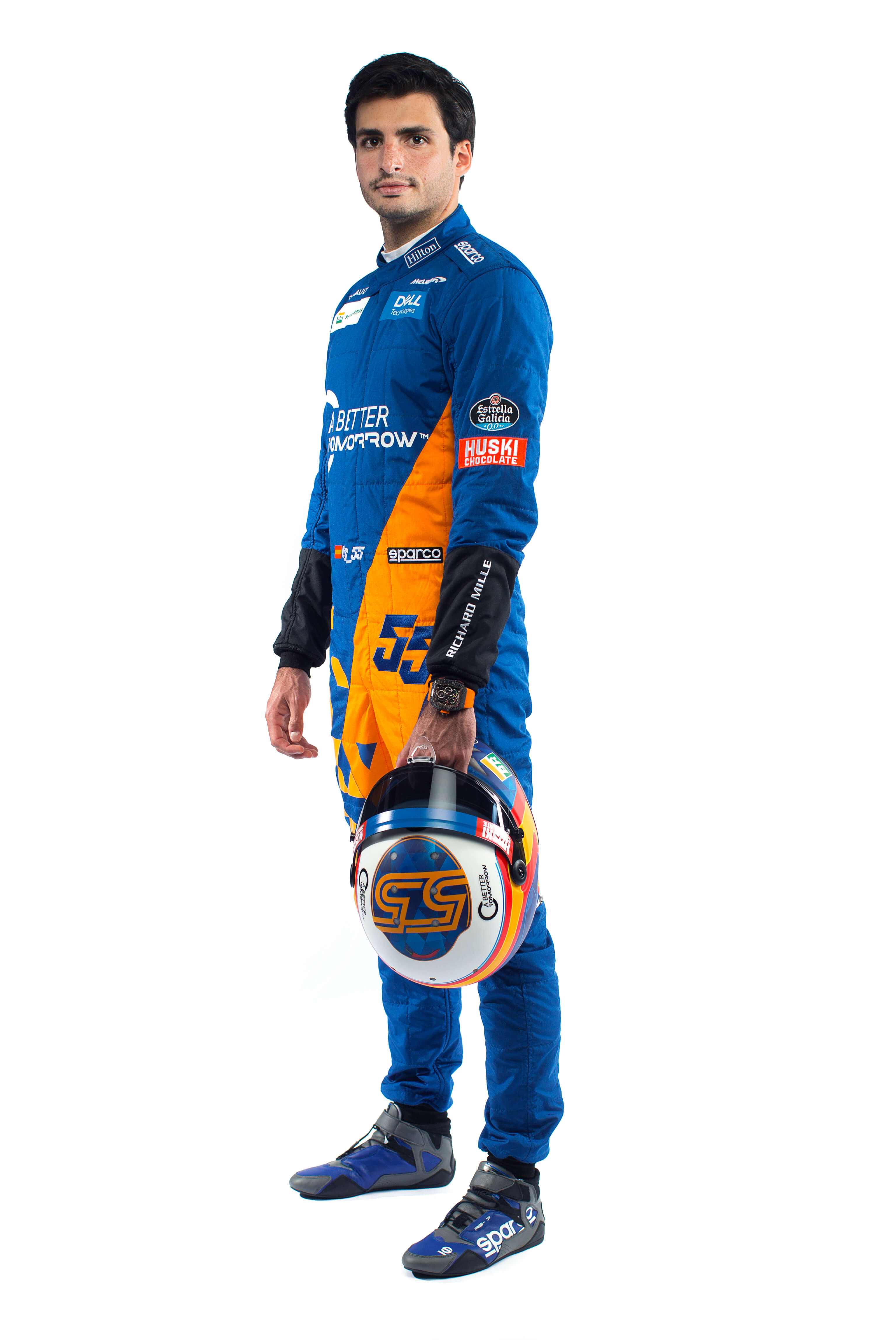Carlos Sainz unveils his first McLaren, the MCL34