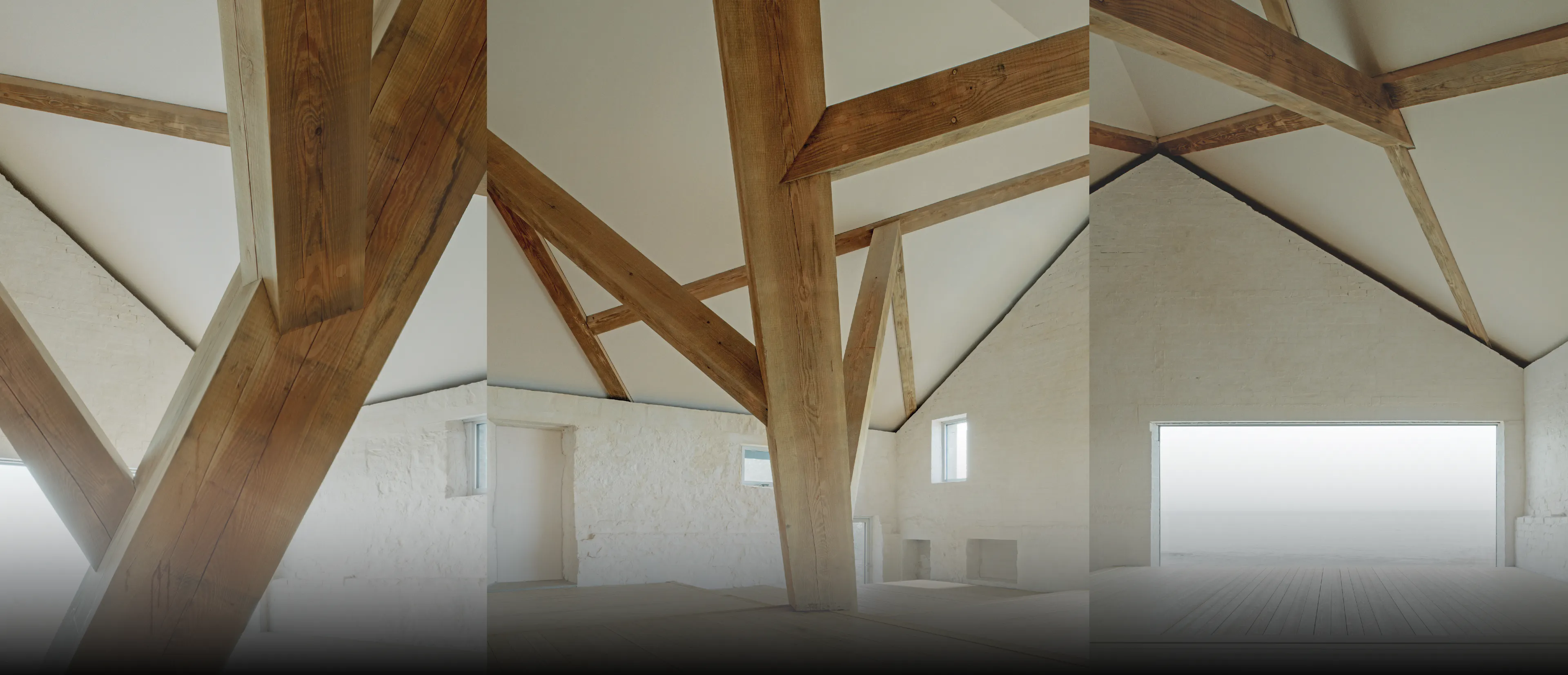 Interior of Boathouse on the River Tay, featuring a contemporary open-plan space with timber detailing, large windows, and views of the river.