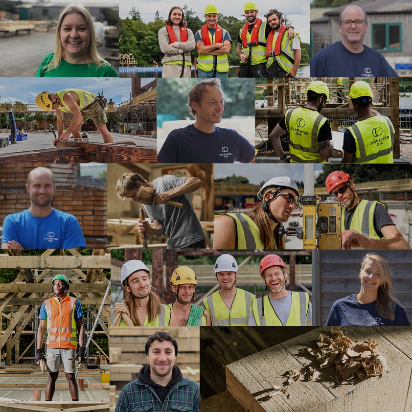 a collage of different people who work in a company