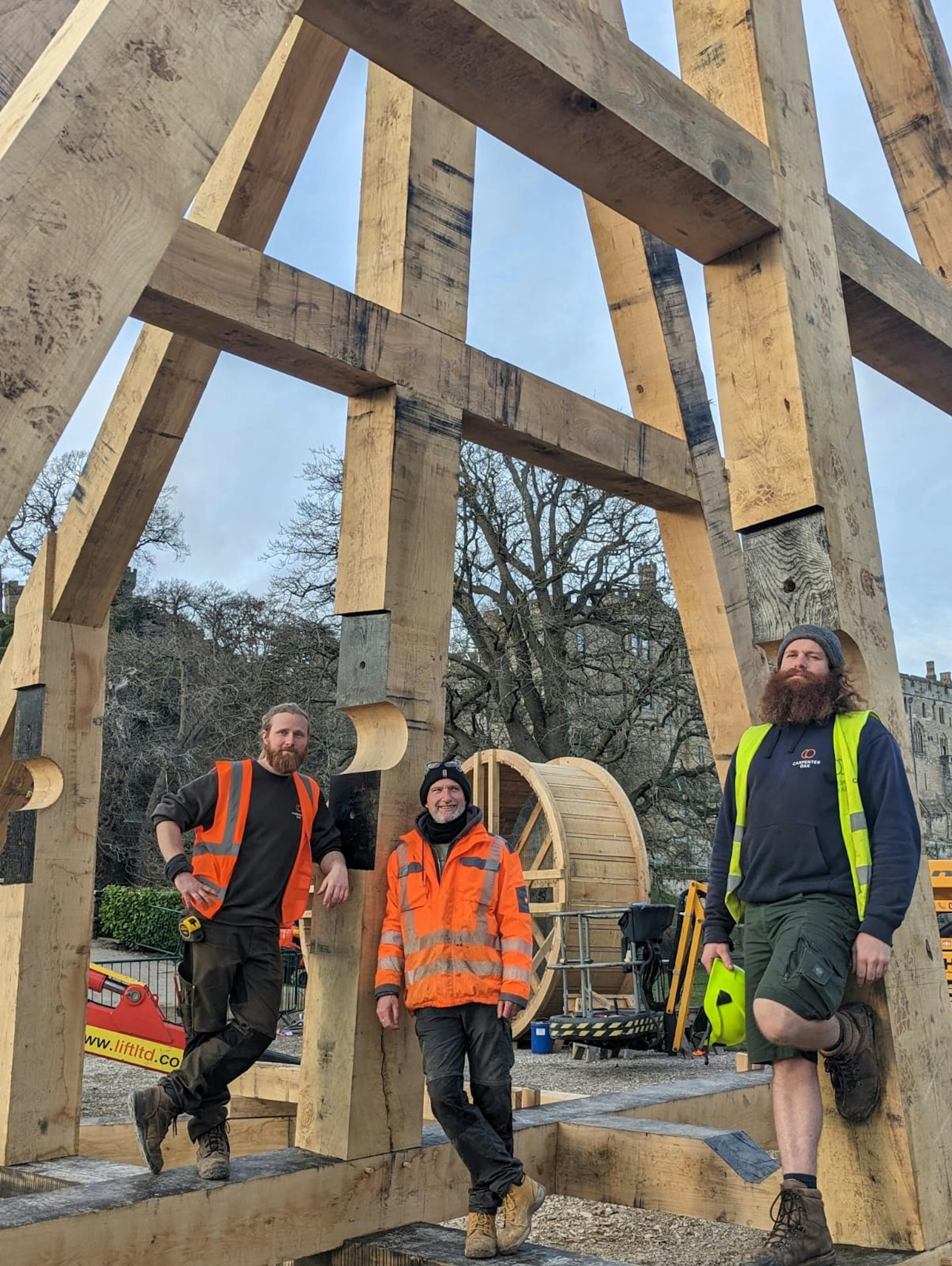 Full-scale trebuchet