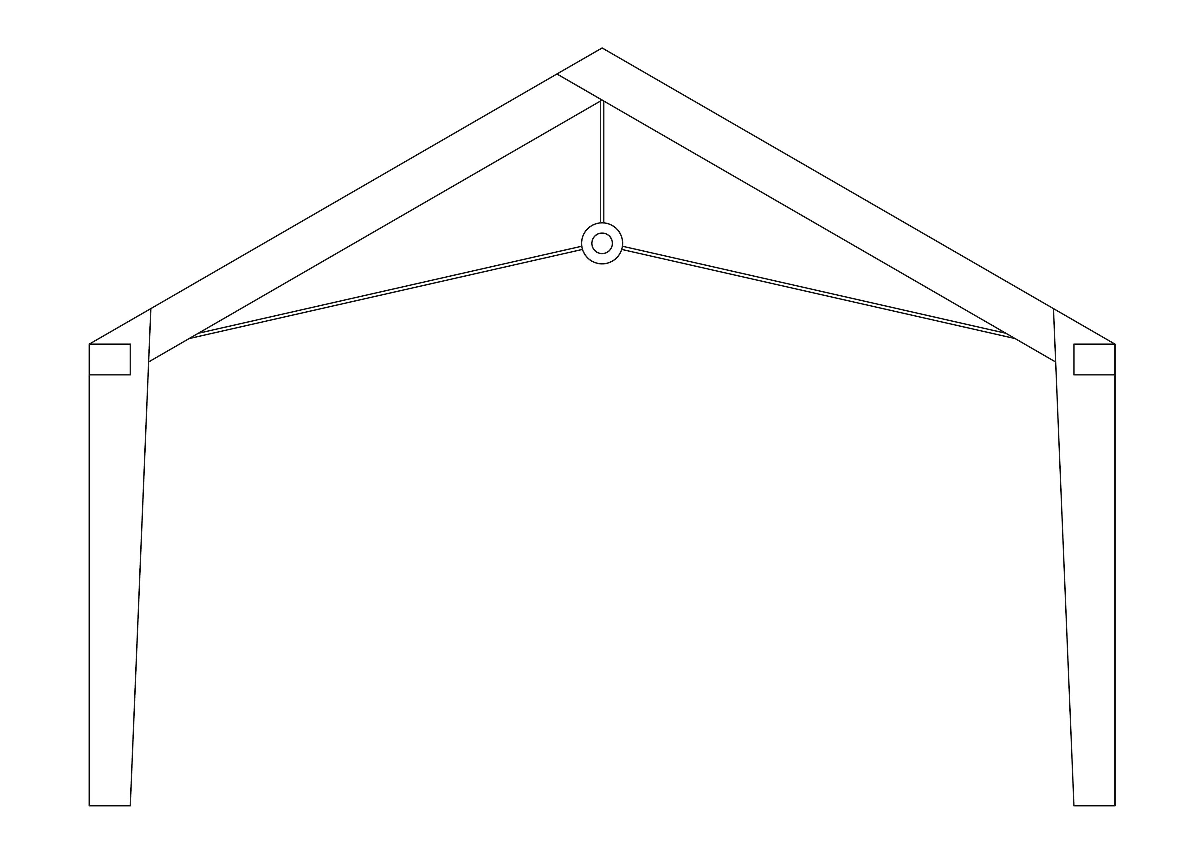 A diagram of a Steel Tie Truss