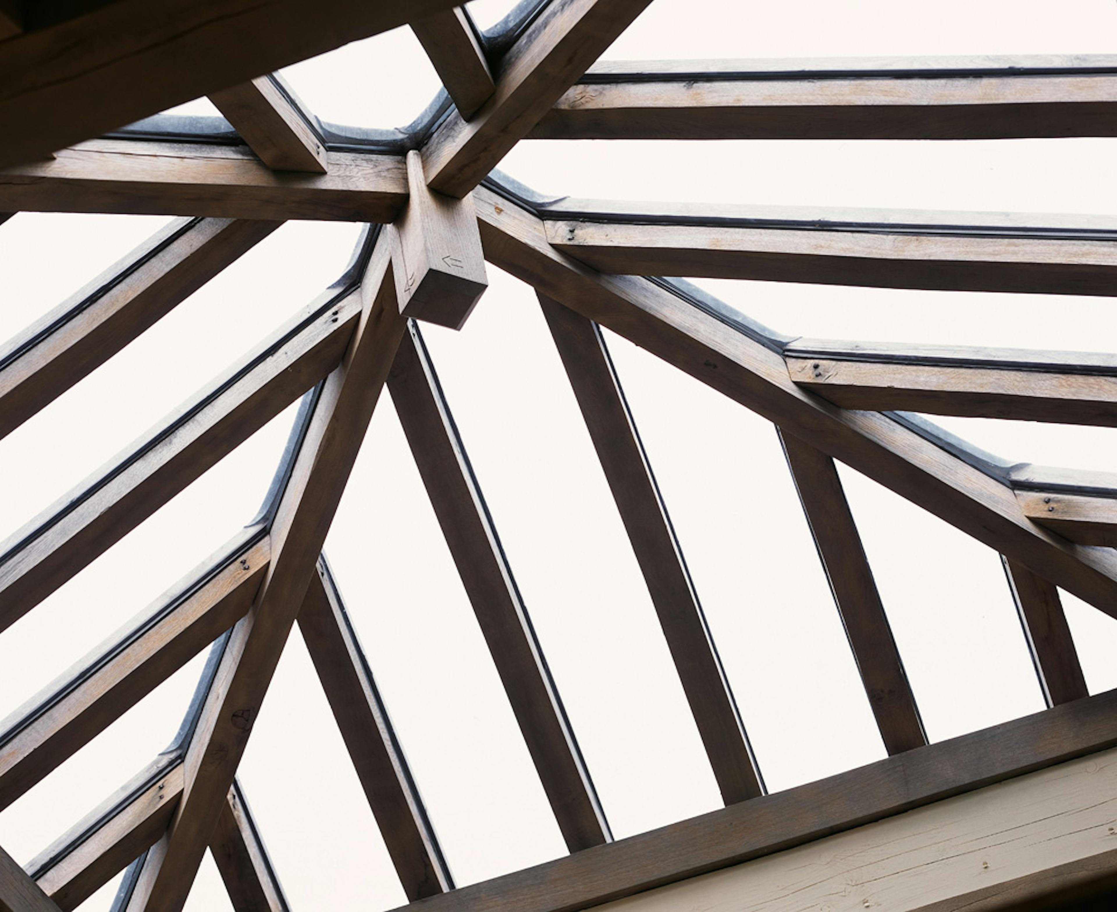 Oak-framed roof lantern structure, designed to enhance natural light