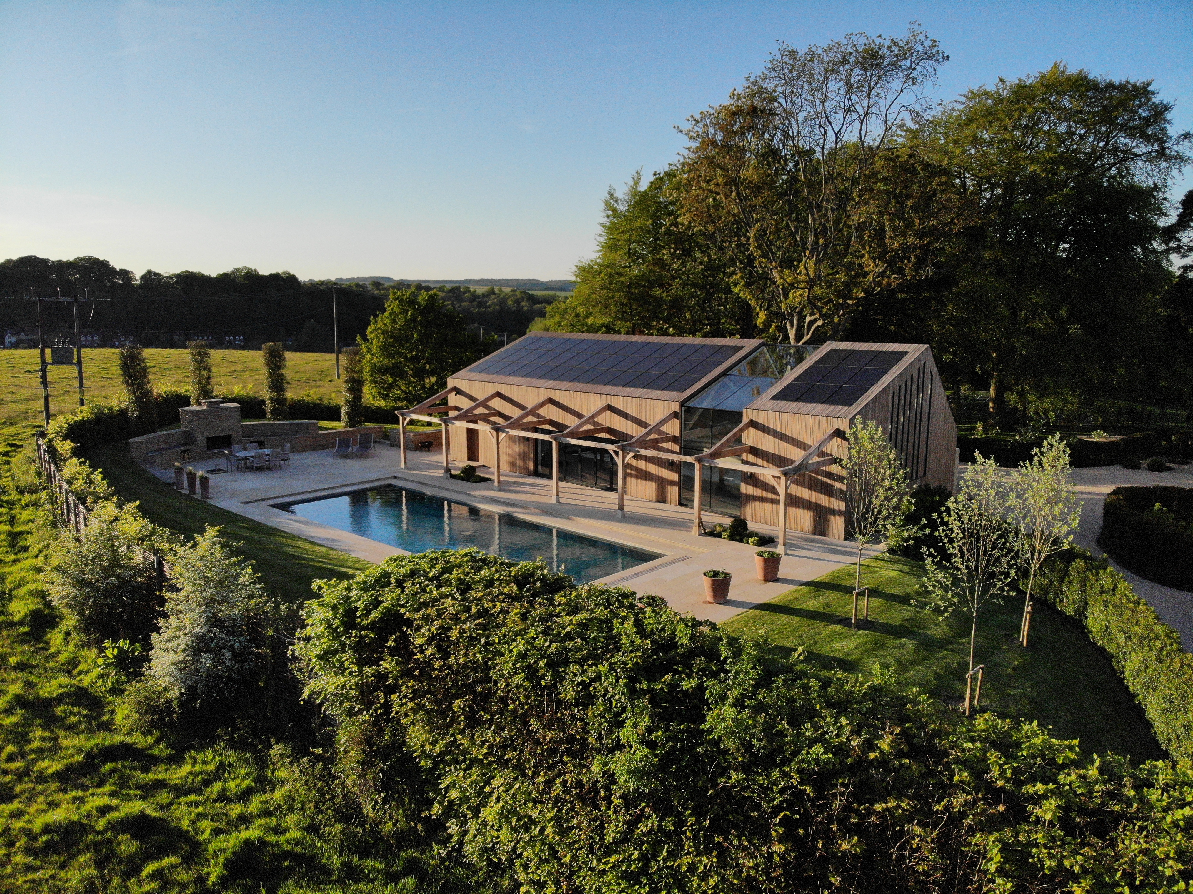 Oak Framed Pool House & Pilates Studio Project – Carpenter Oak