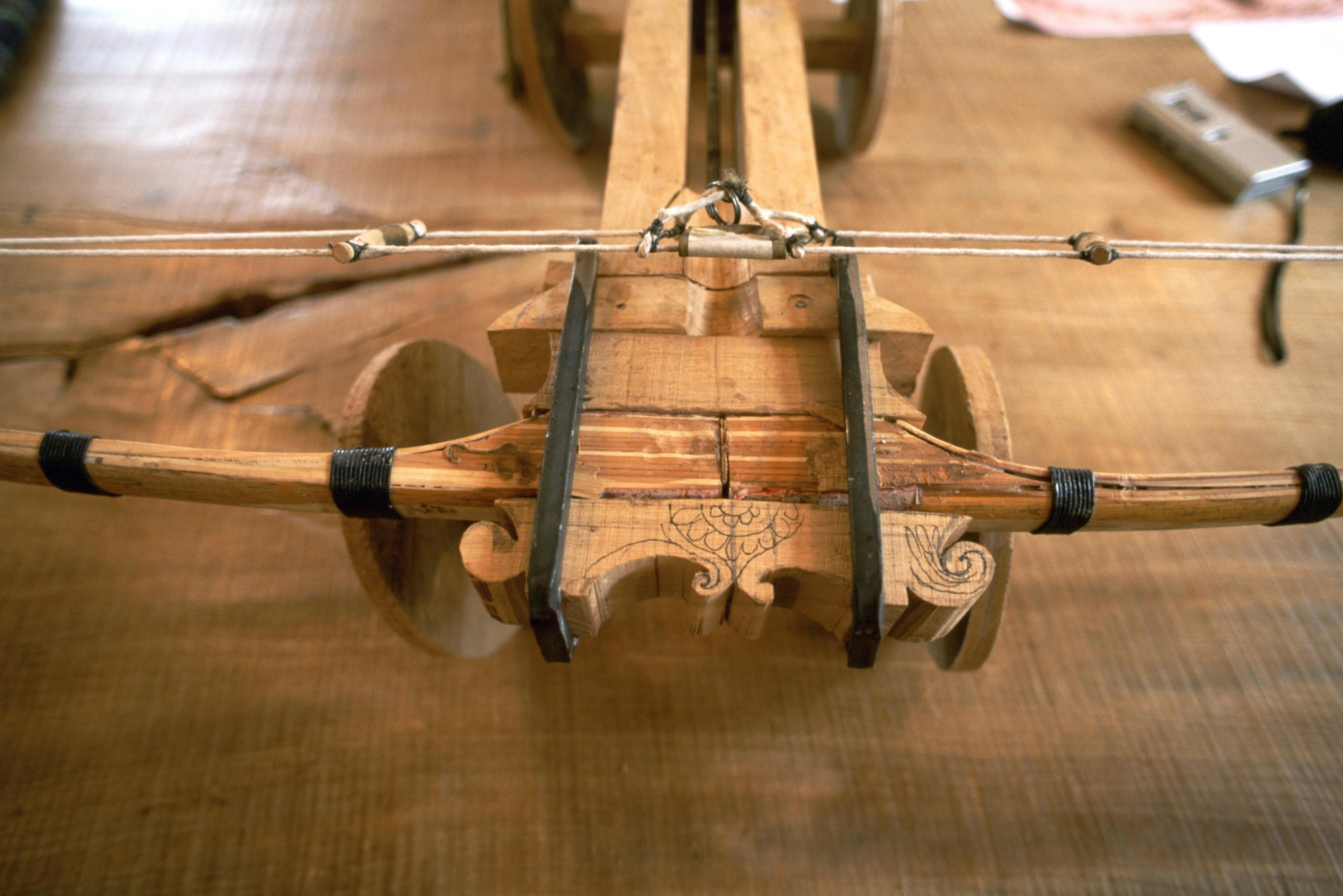Model of a traditional Ballista crafted in the workshop