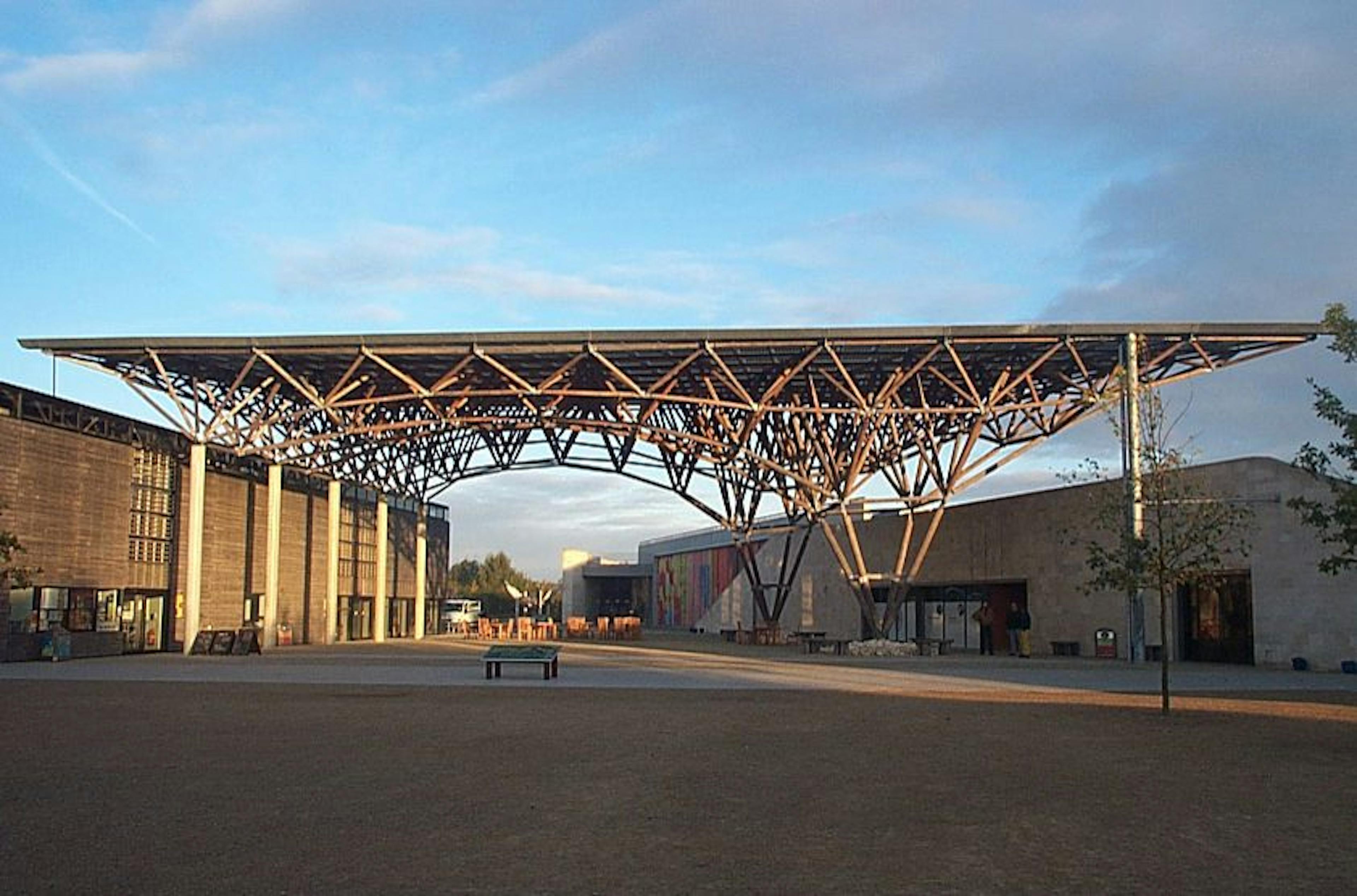 A geometrically complex canopy made from Larch for the Earth Centre in Doncaster