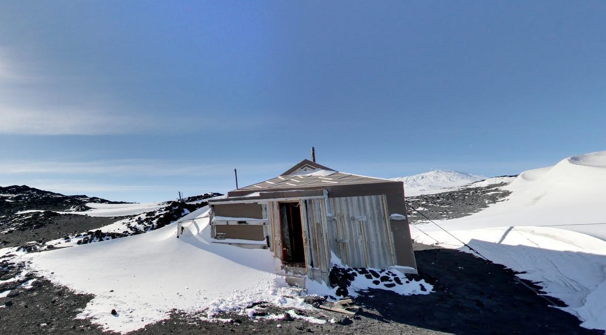 Conservation hut in Antarctica