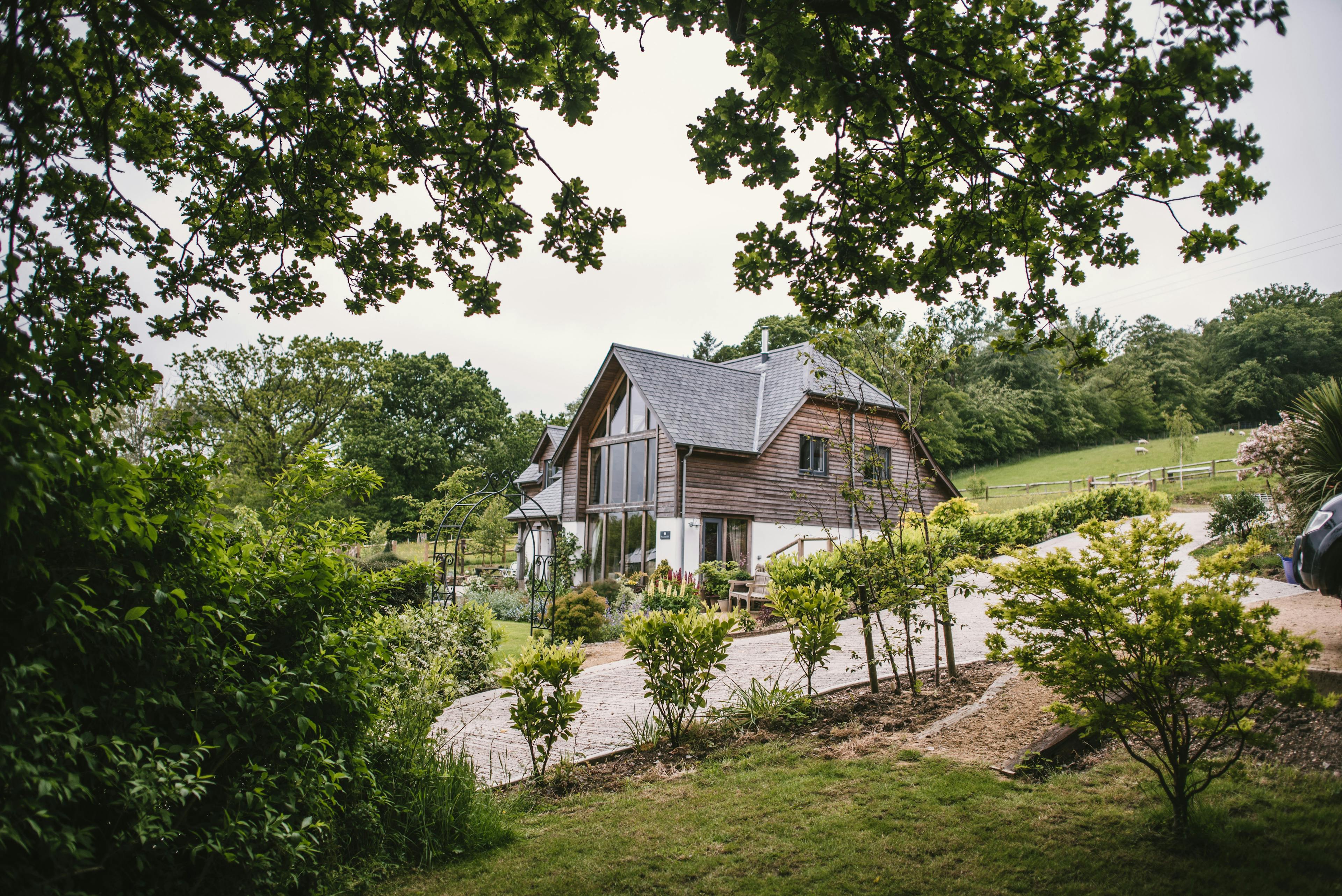Two-storey oak-framed family home situated on a ten acre smallholding