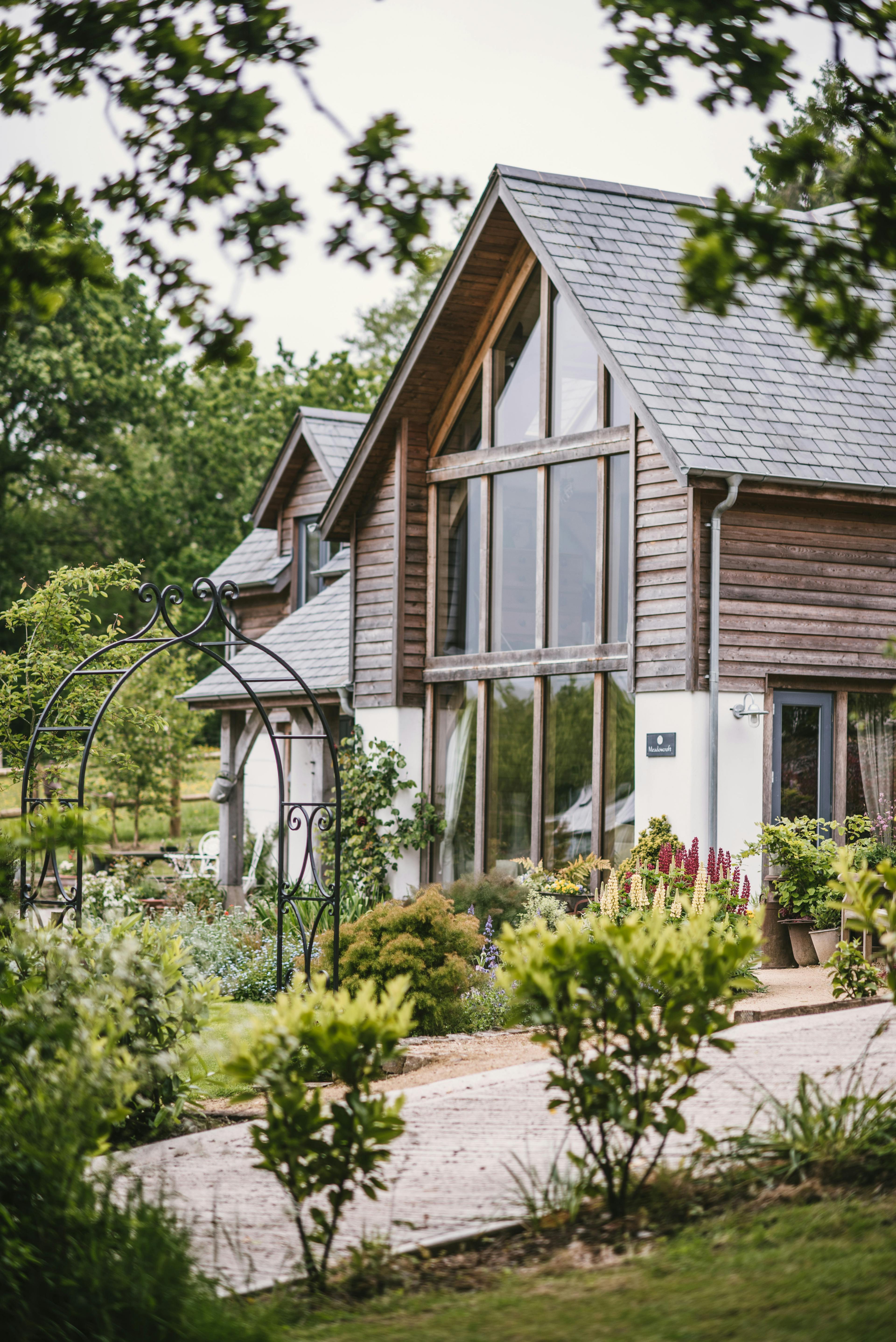 Two-storey oak-framed family home