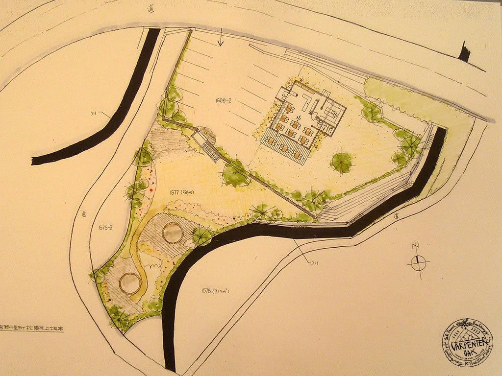 Coffee shop a on property site plan