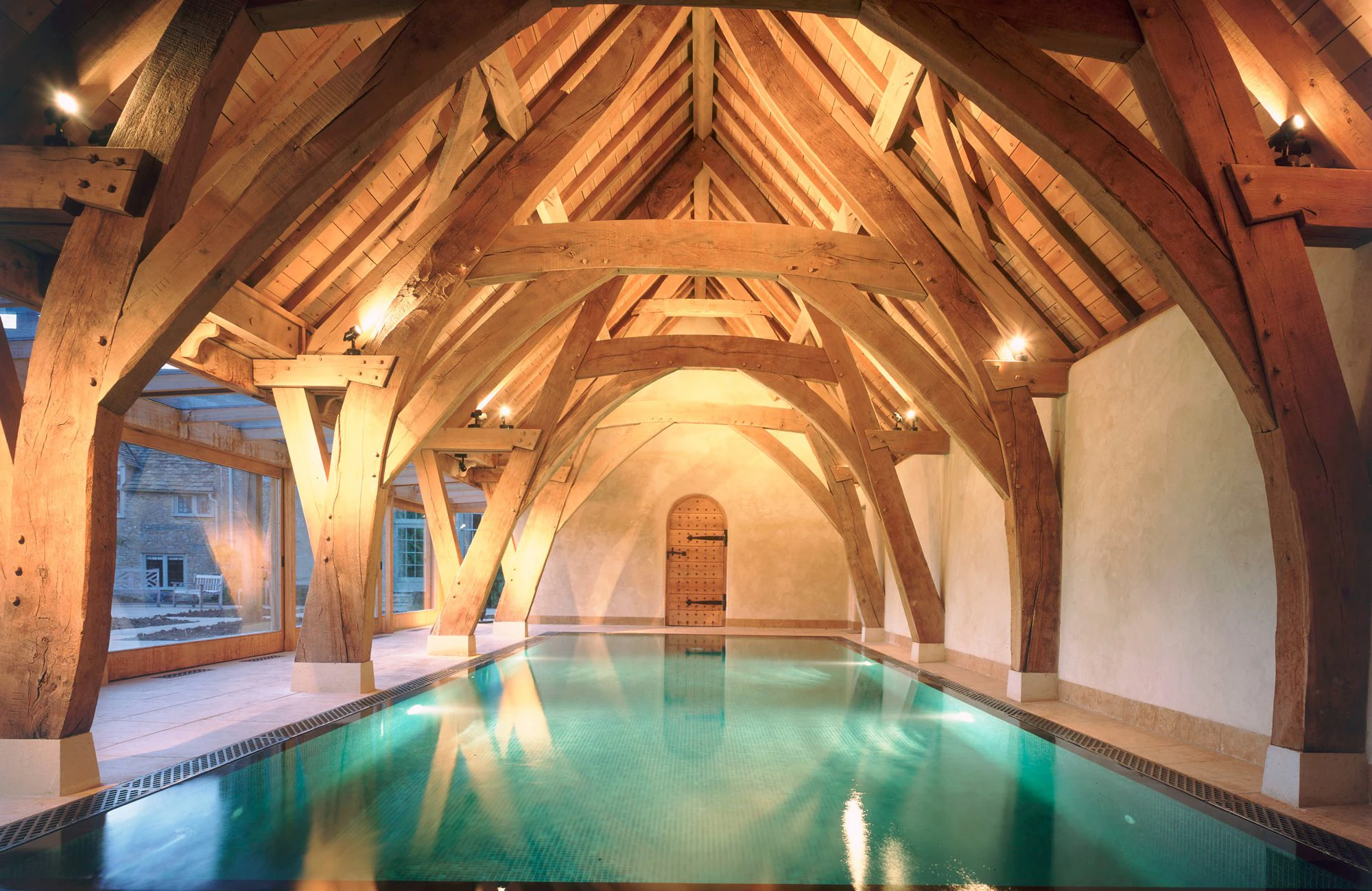 Internal view of a swimming pool