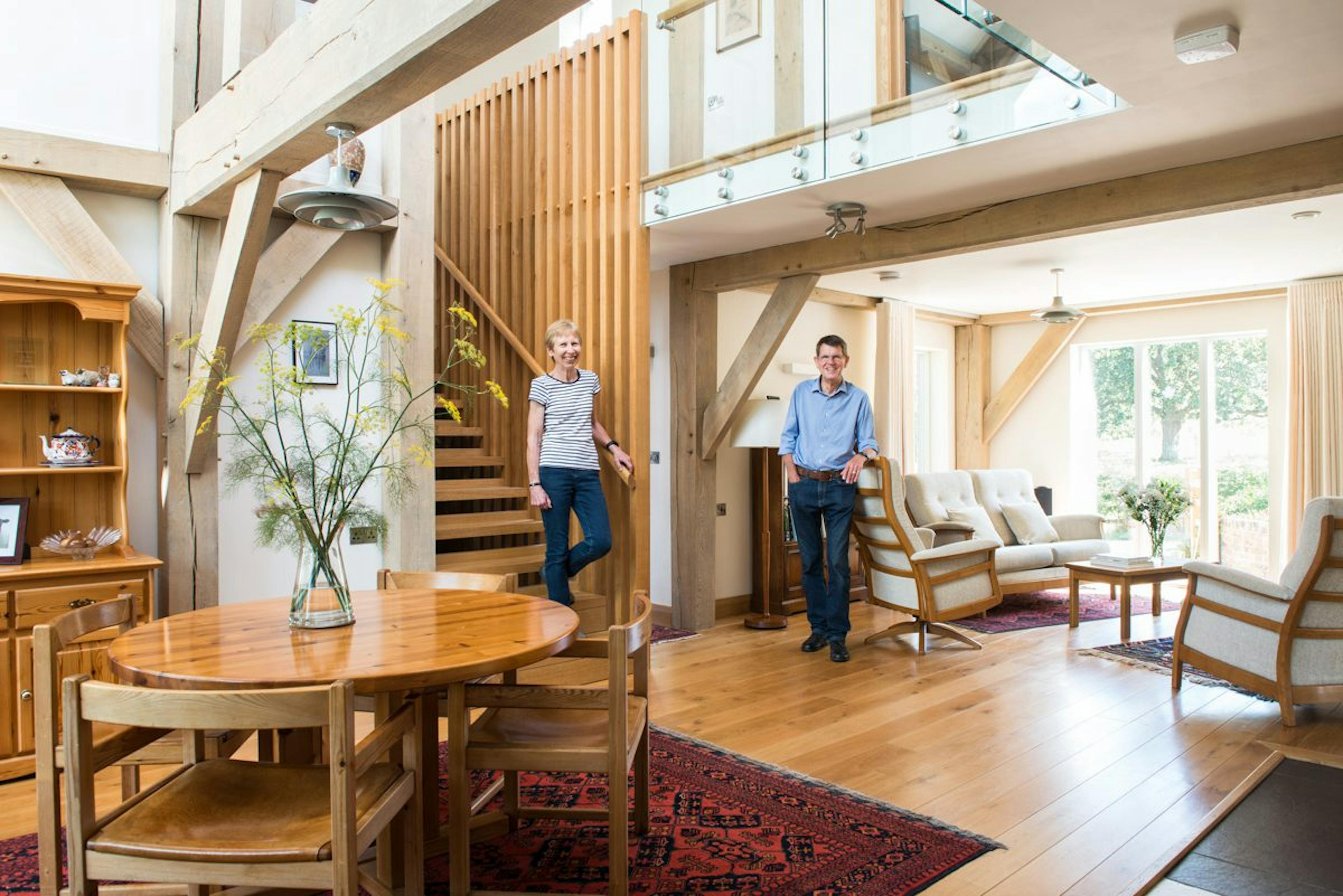 Open-plan family home with a structural oak frame