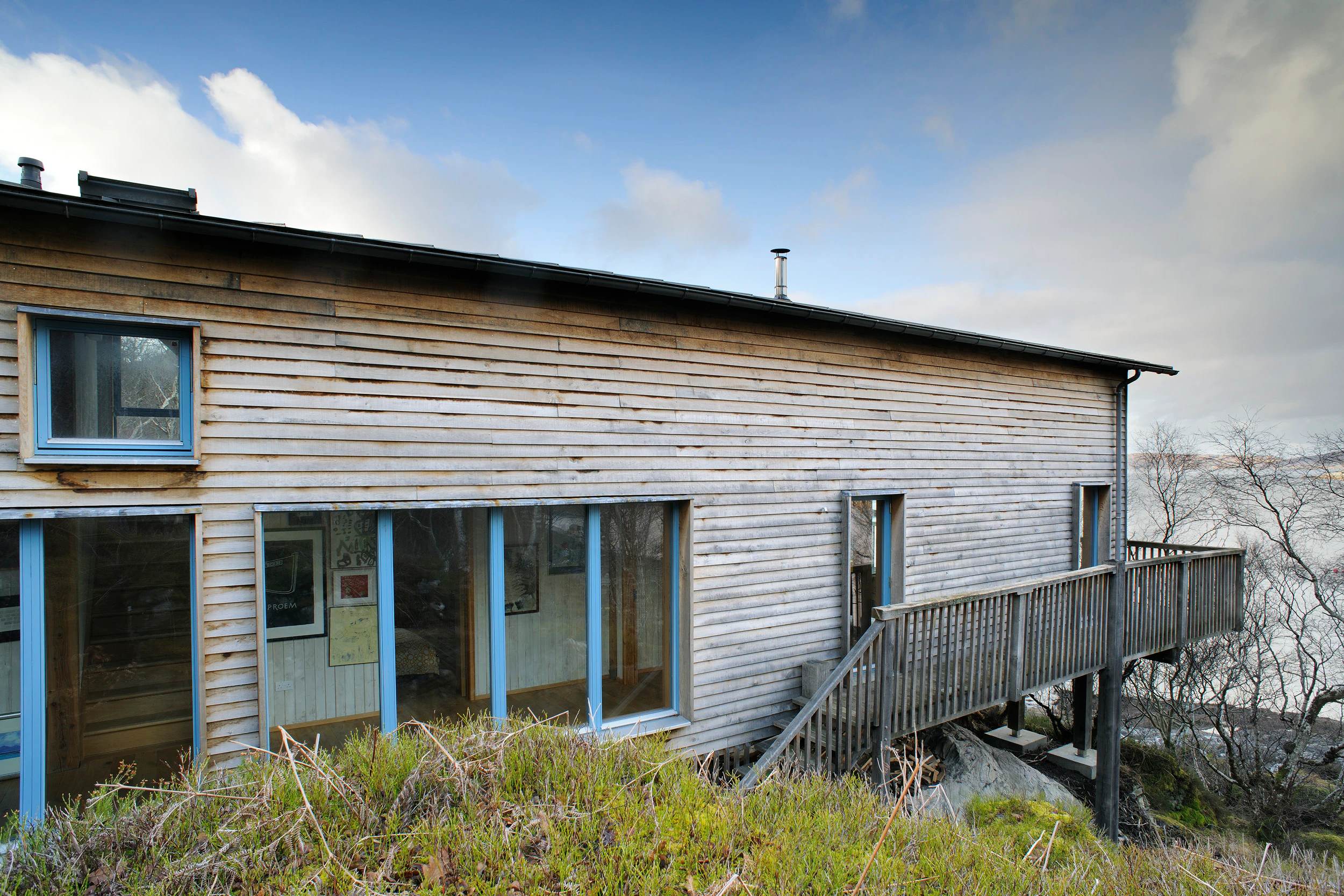 A Scottish timber-framed eco-home situated on the shores of Loch Ailort